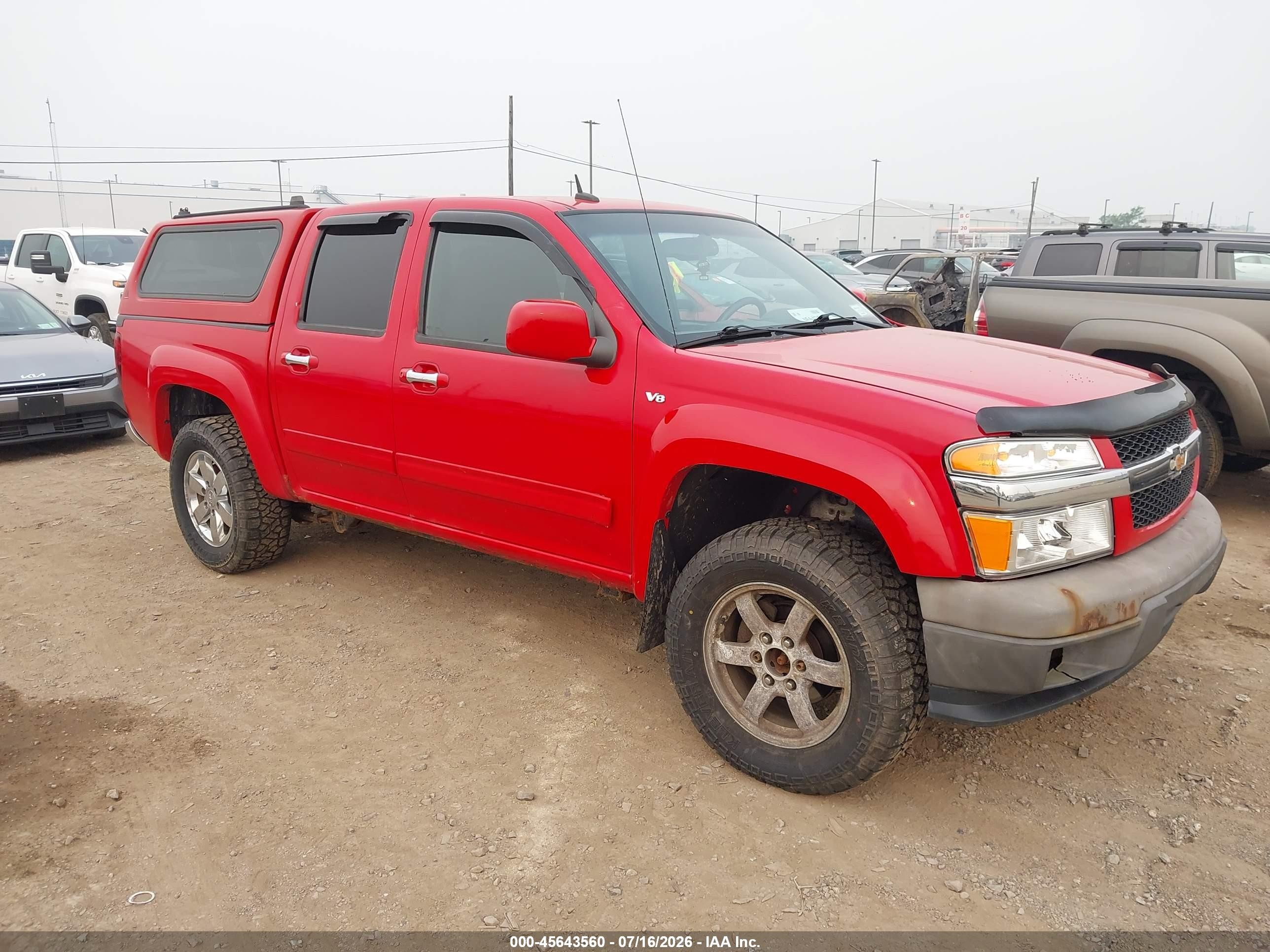 2010 Chevrolet Colorado 2lt Red vin: 1GCJTDDP5A8139747