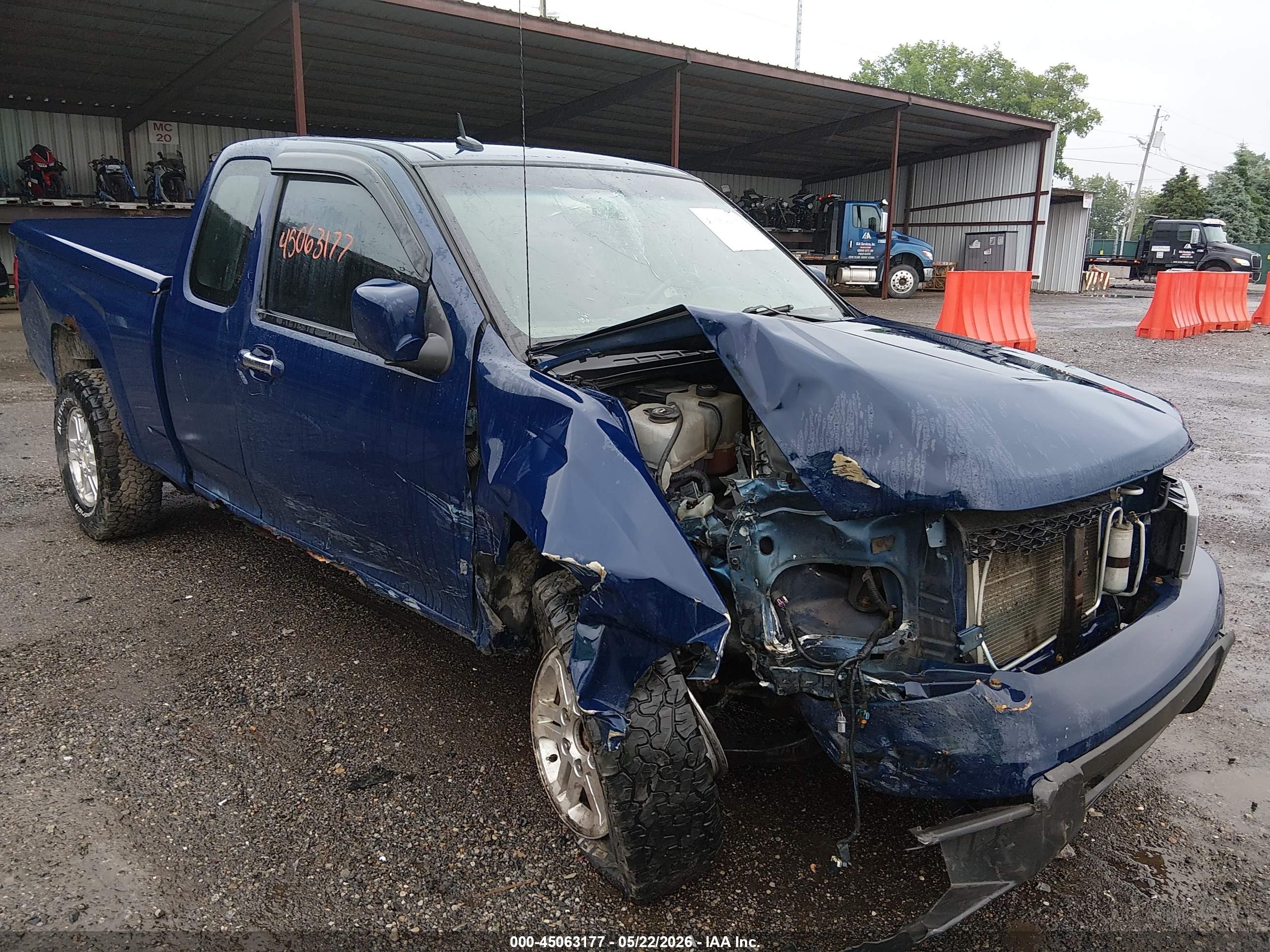 2010 Chevrolet Colorado 1lt Blue vin: 1GCKTCD92A8137406