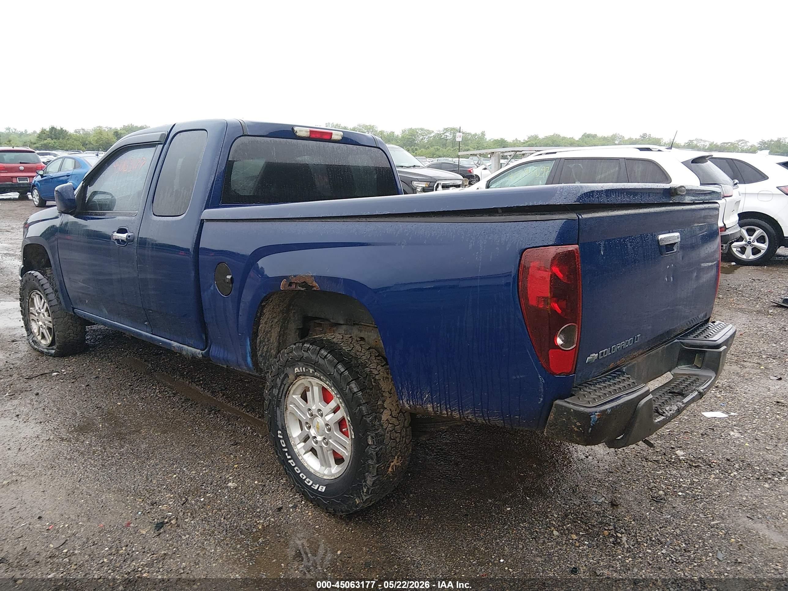 2010 Chevrolet Colorado 1lt Blue vin: 1GCKTCD92A8137406