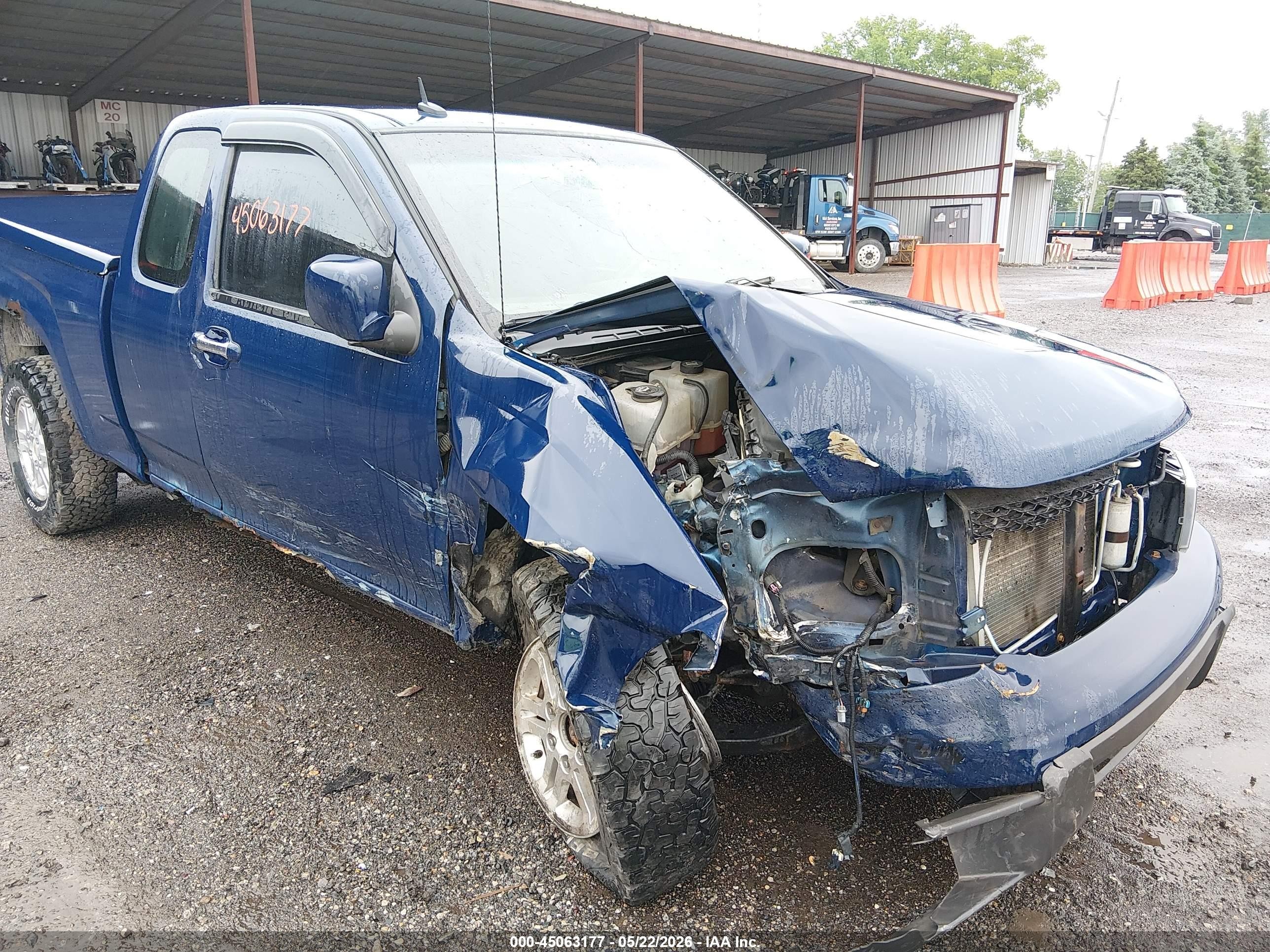 2010 Chevrolet Colorado 1lt Blue vin: 1GCKTCD92A8137406