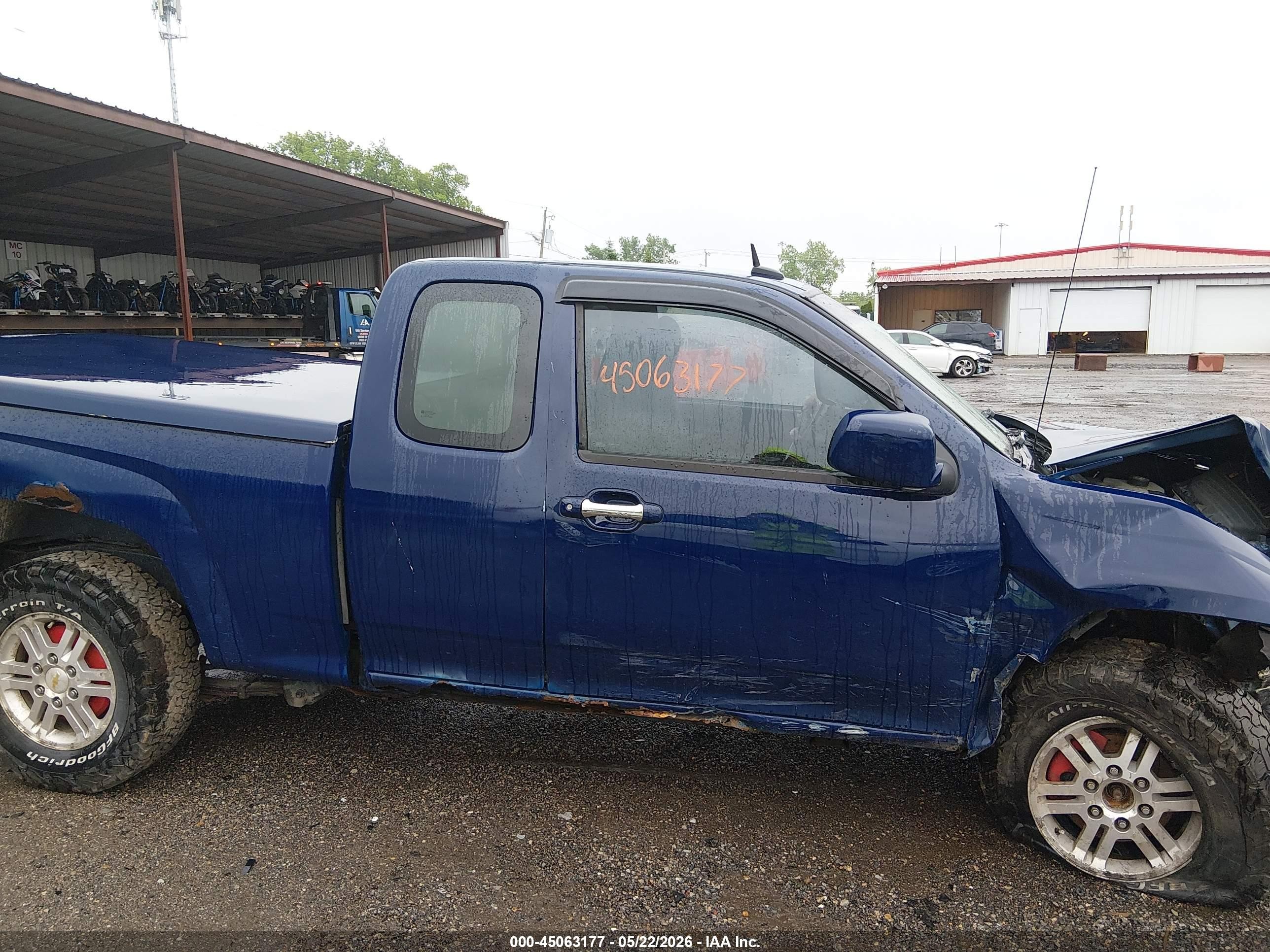 2010 Chevrolet Colorado 1lt Blue vin: 1GCKTCD92A8137406