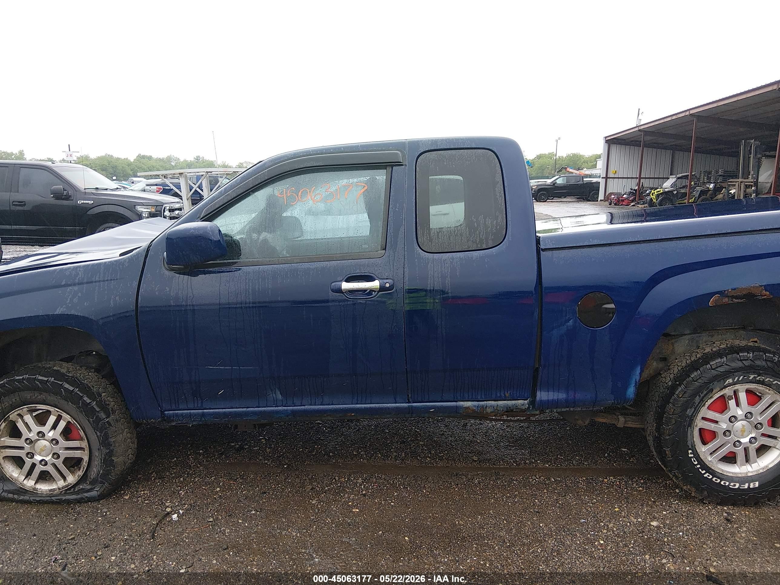 2010 Chevrolet Colorado 1lt Blue vin: 1GCKTCD92A8137406