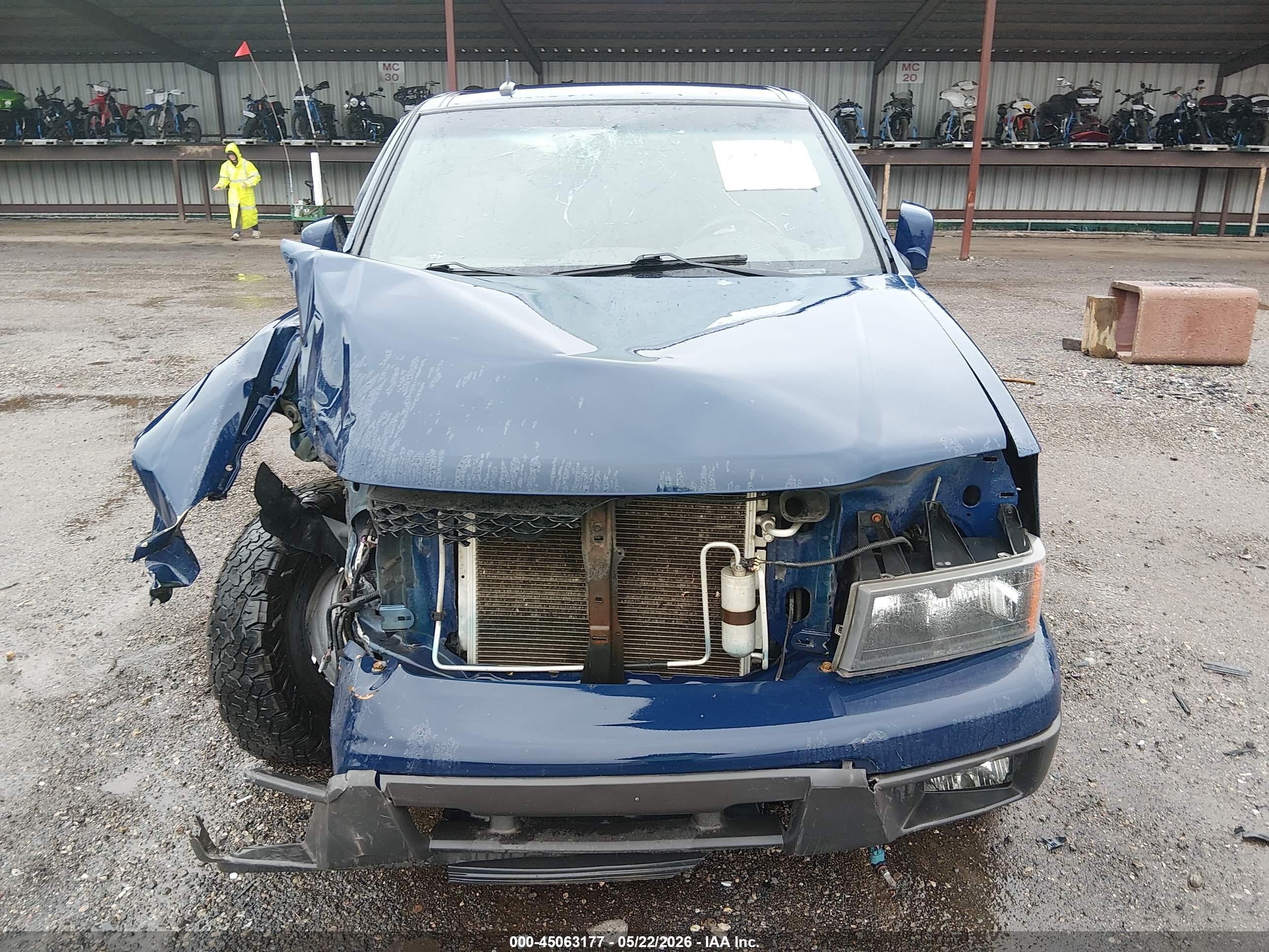 2010 Chevrolet Colorado 1lt Blue vin: 1GCKTCD92A8137406