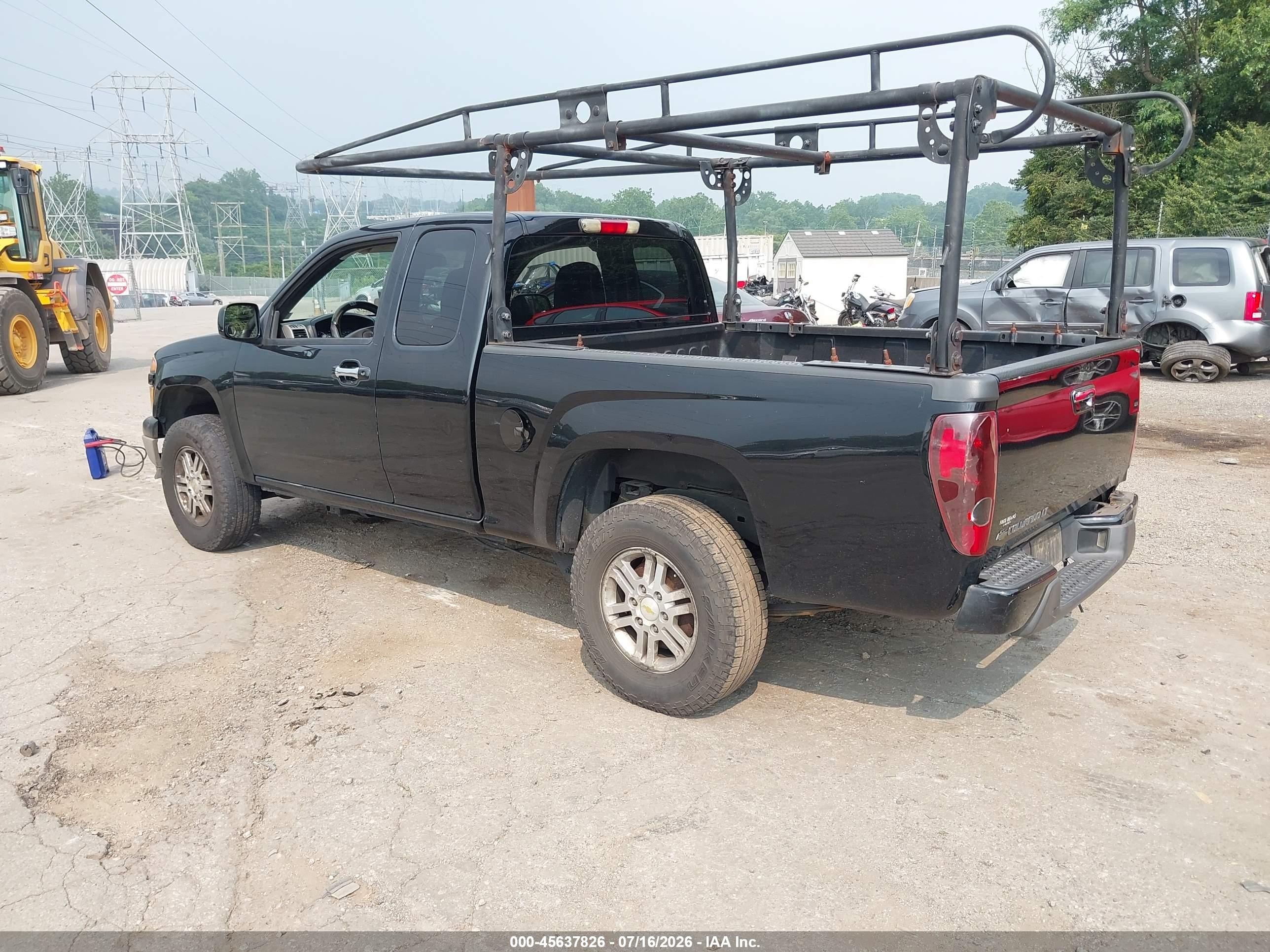 2010 Chevrolet Colorado 1lt Black vin: 1GCKTCD94A8129775