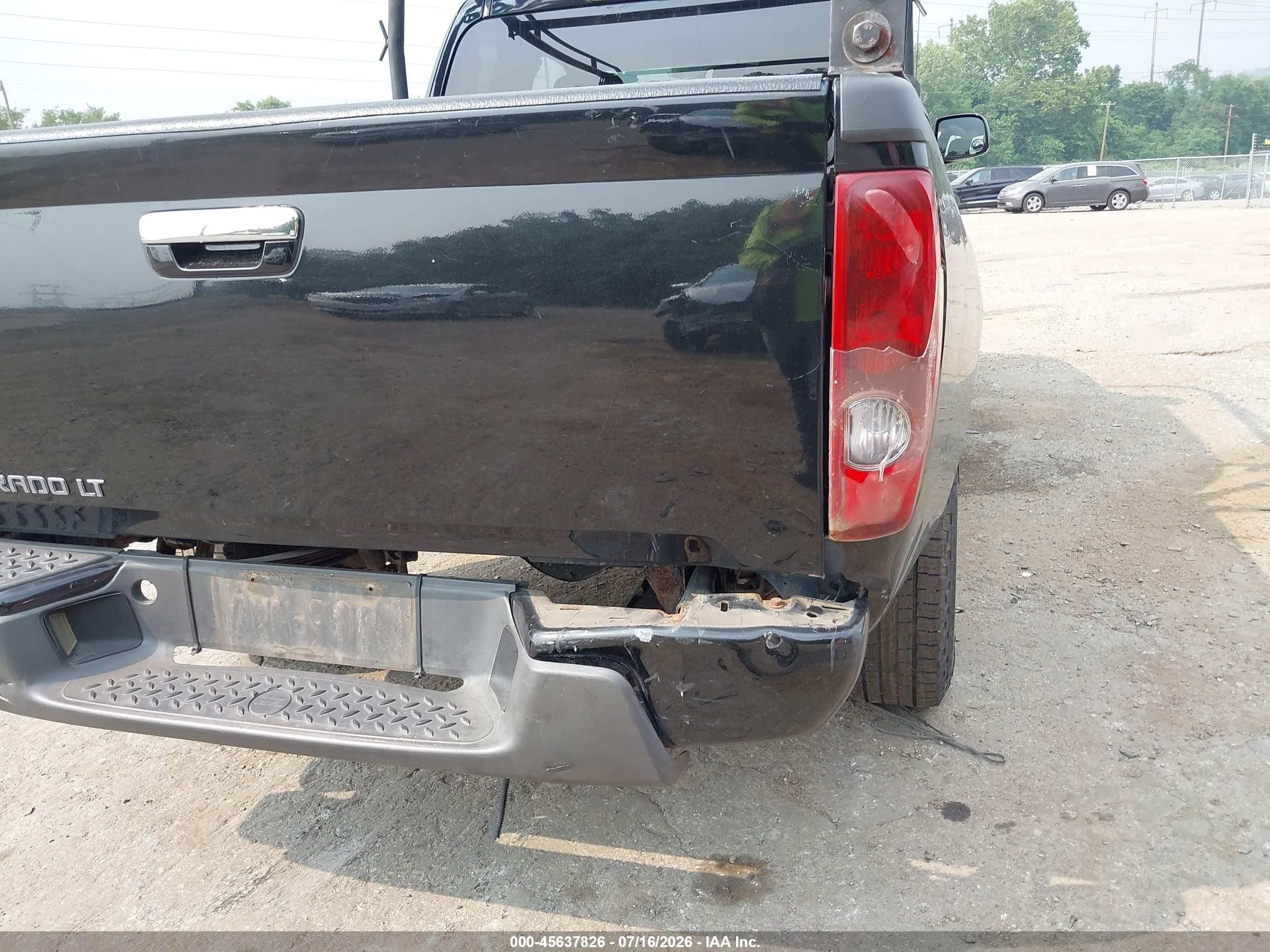 2010 Chevrolet Colorado 1lt Black vin: 1GCKTCD94A8129775
