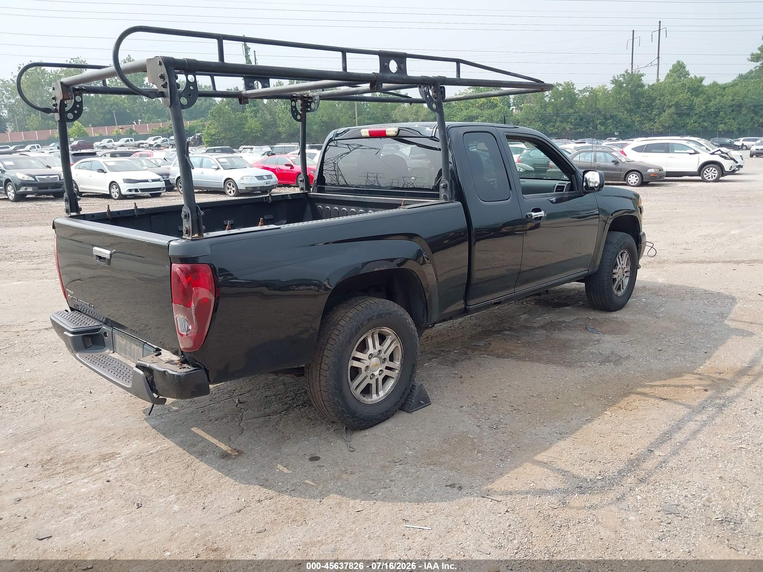 2010 Chevrolet Colorado 1lt Black vin: 1GCKTCD94A8129775