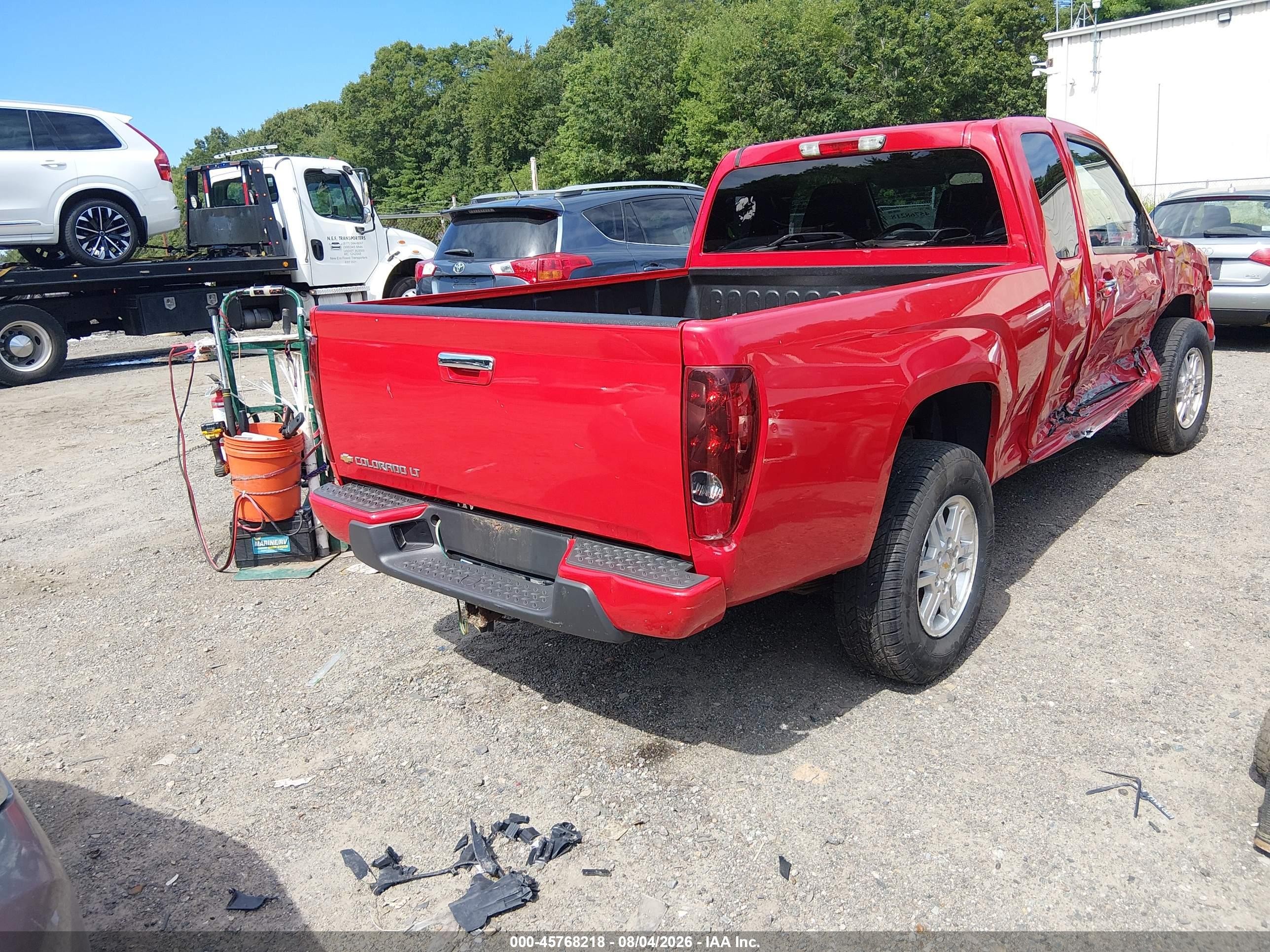 2010 Chevrolet Colorado 1lt Red vin: 1GCKTCDE4A8148355