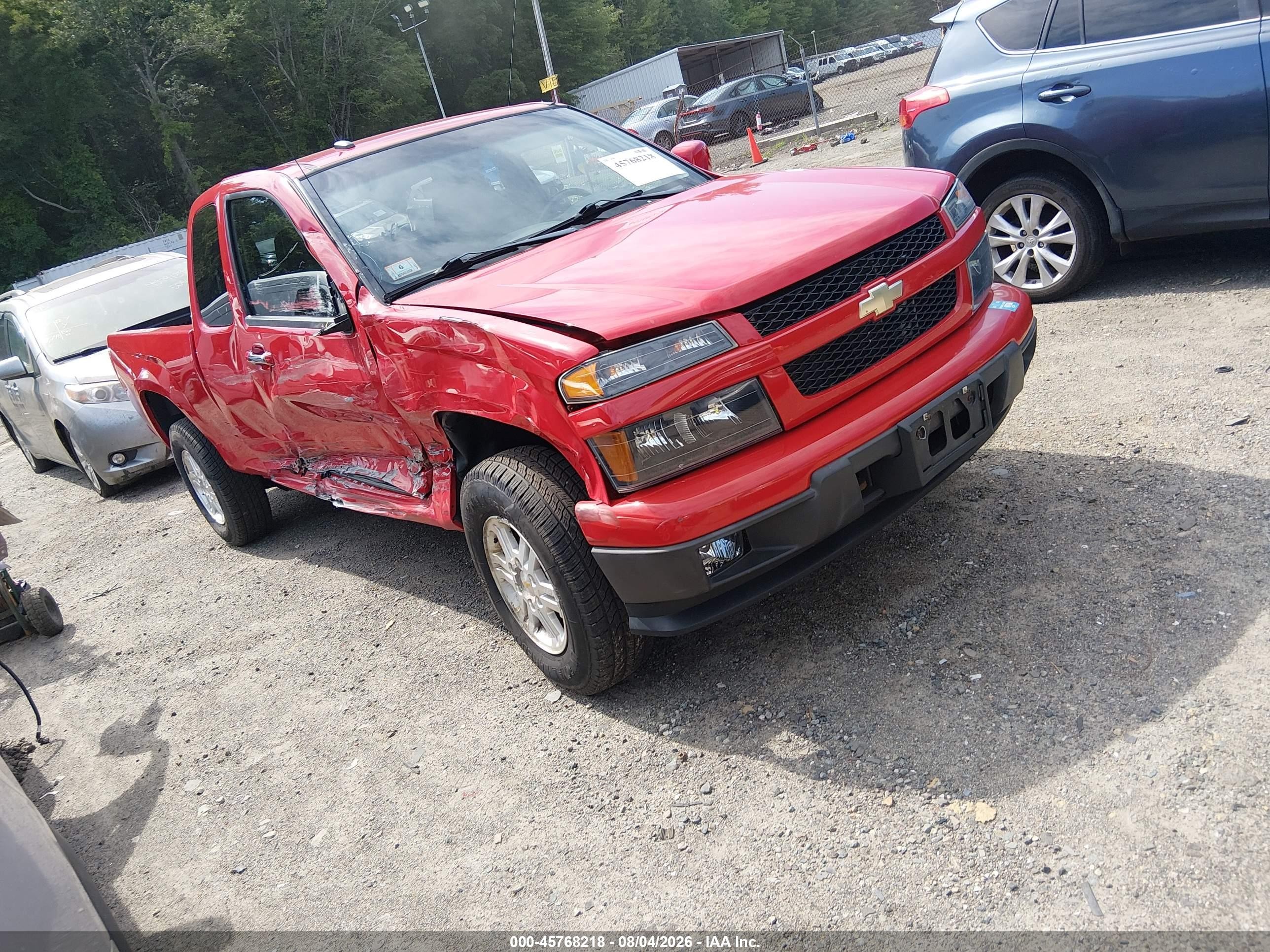 2010 Chevrolet Colorado 1lt Red vin: 1GCKTCDE4A8148355