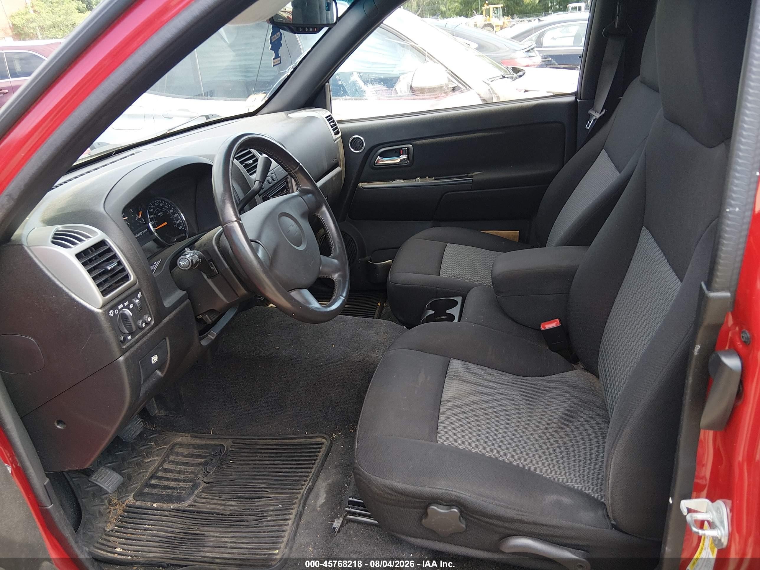 2010 Chevrolet Colorado 1lt Red vin: 1GCKTCDE4A8148355