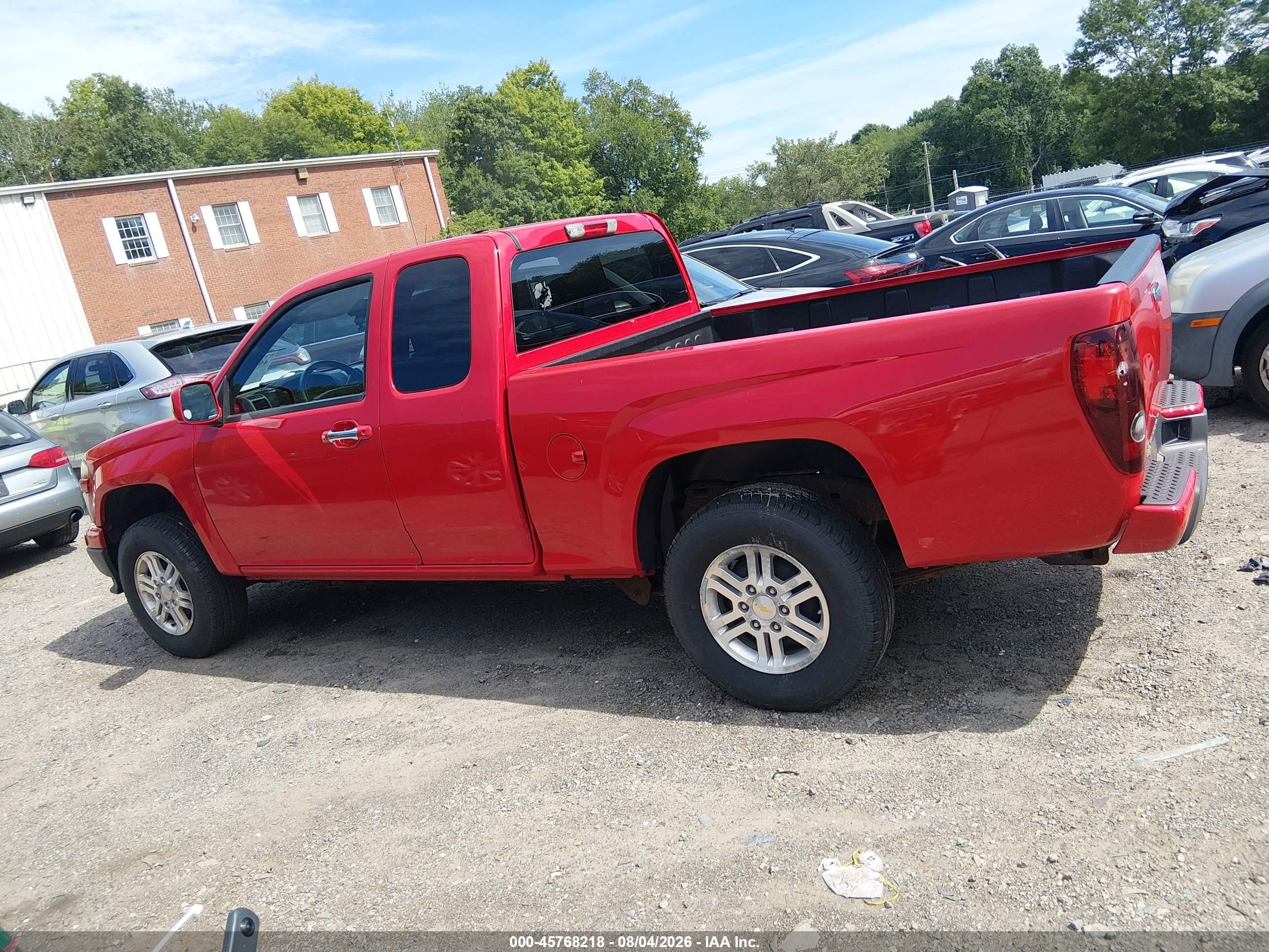 2010 Chevrolet Colorado 1lt Red vin: 1GCKTCDE4A8148355