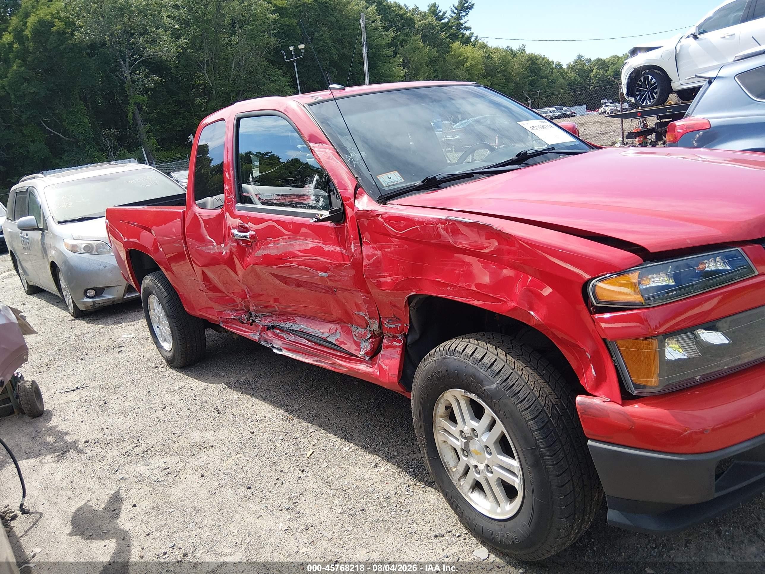 2010 Chevrolet Colorado 1lt Red vin: 1GCKTCDE4A8148355