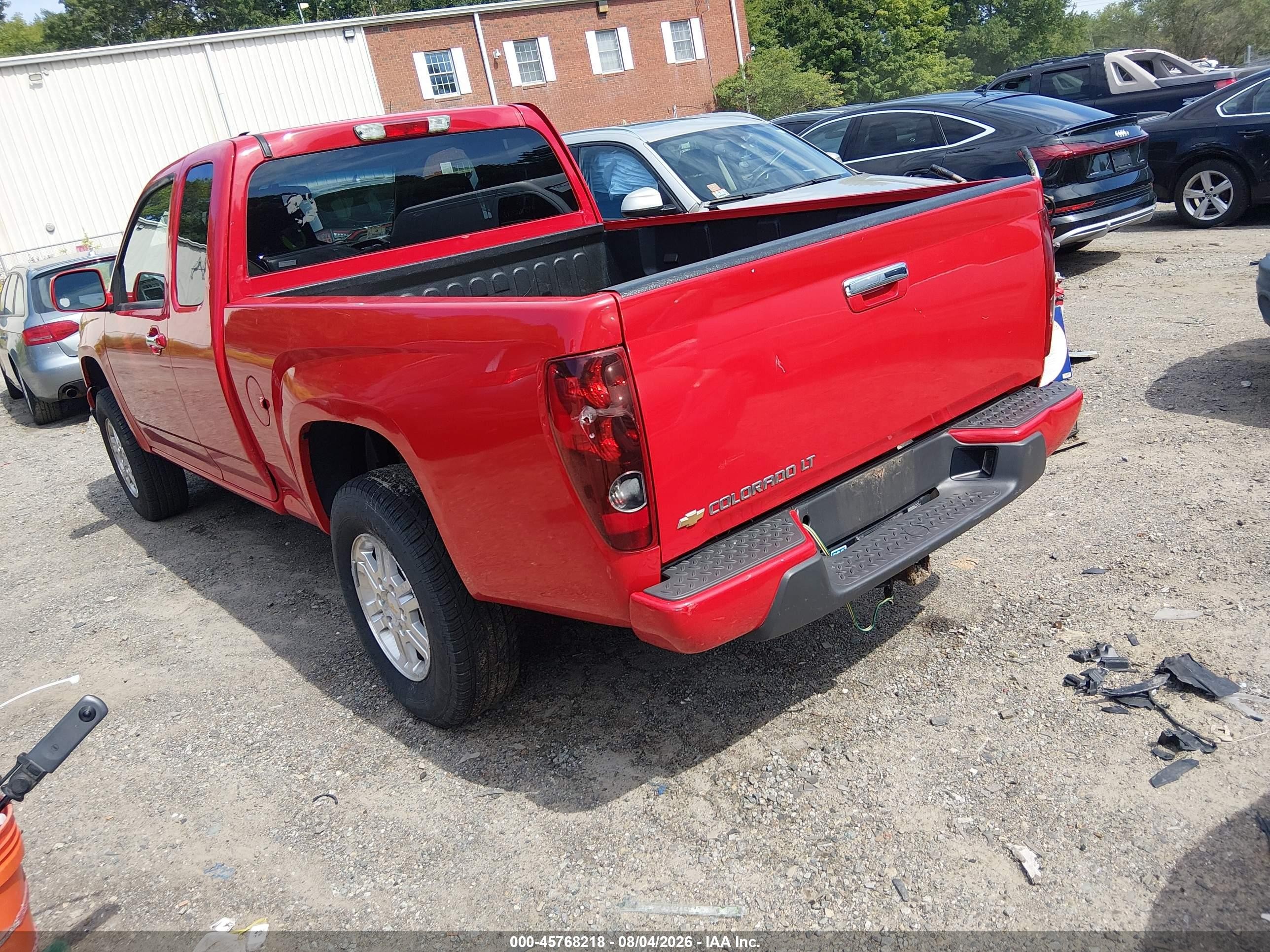 2010 Chevrolet Colorado 1lt Red vin: 1GCKTCDE4A8148355