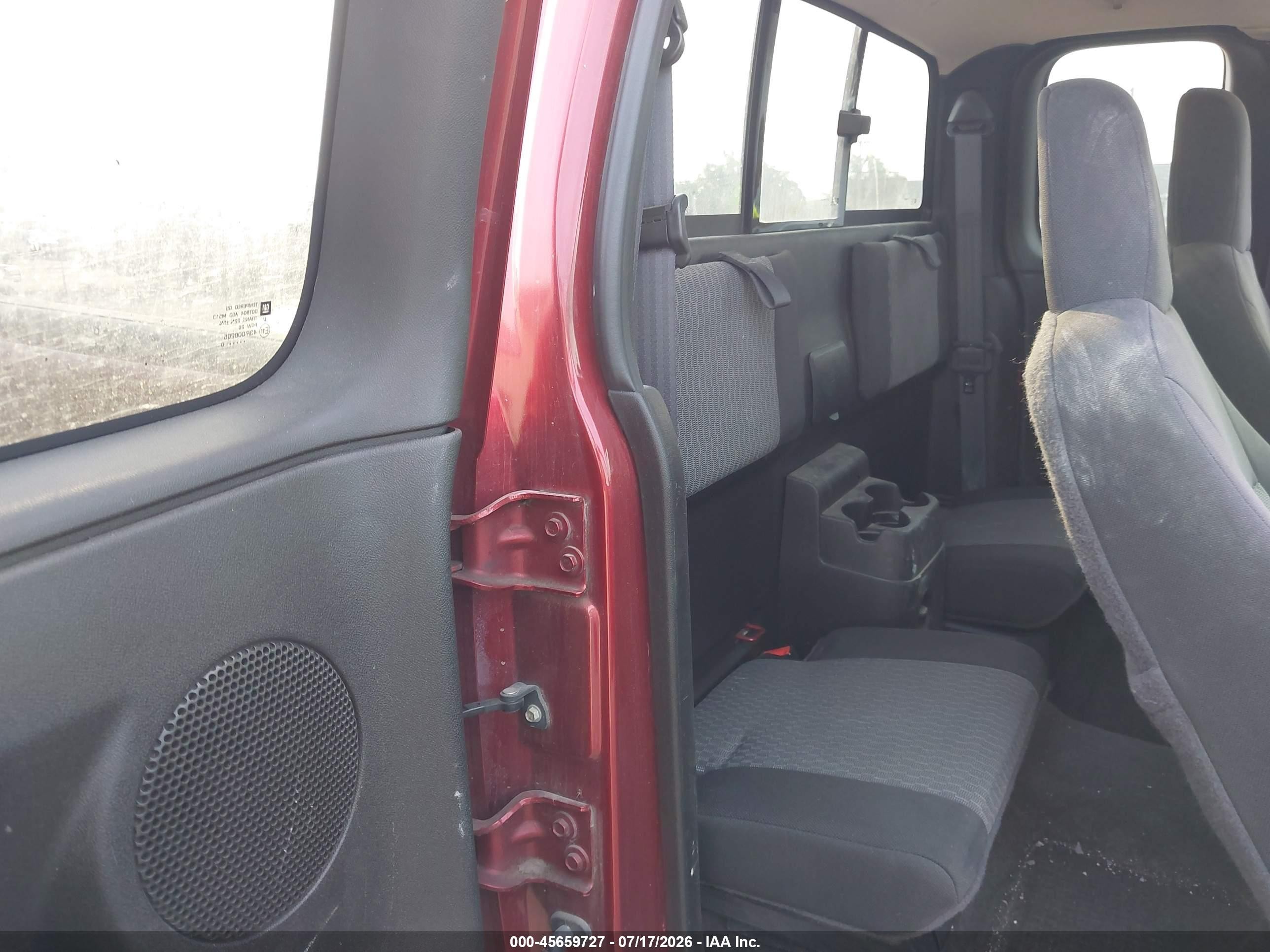 2010 Chevrolet Colorado 1lt Red vin: 1GCKTCDE7A8137799