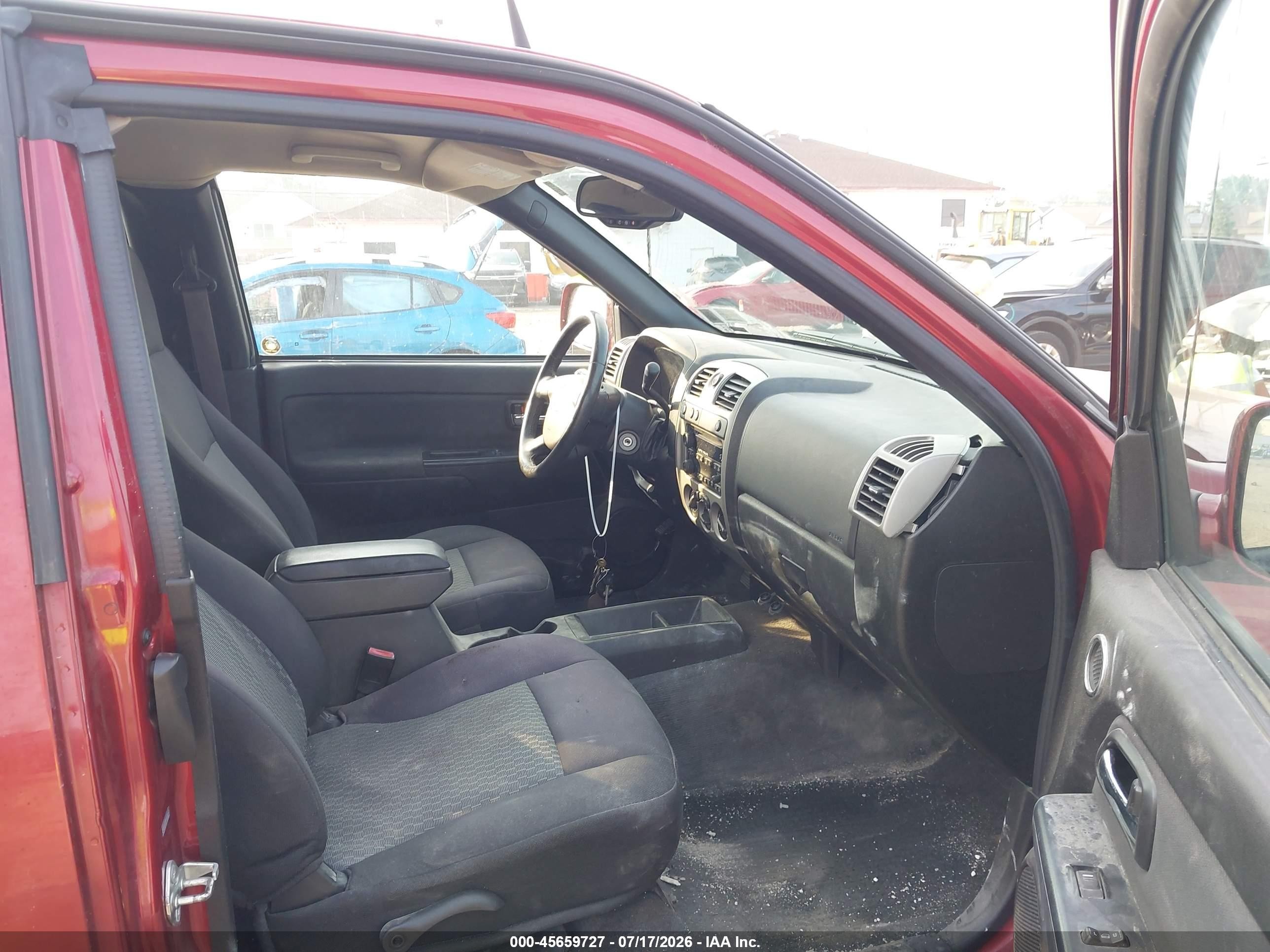 2010 Chevrolet Colorado 1lt Red vin: 1GCKTCDE7A8137799