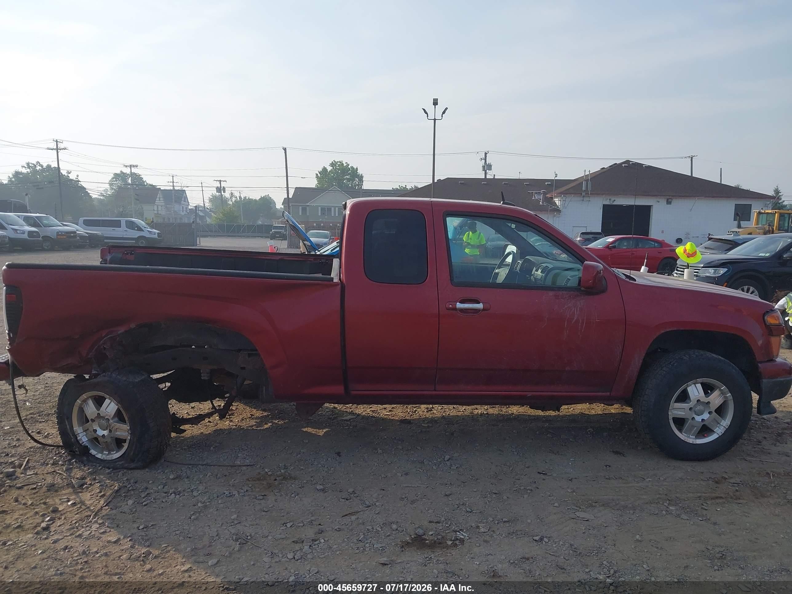 2010 Chevrolet Colorado 1lt Red vin: 1GCKTCDE7A8137799
