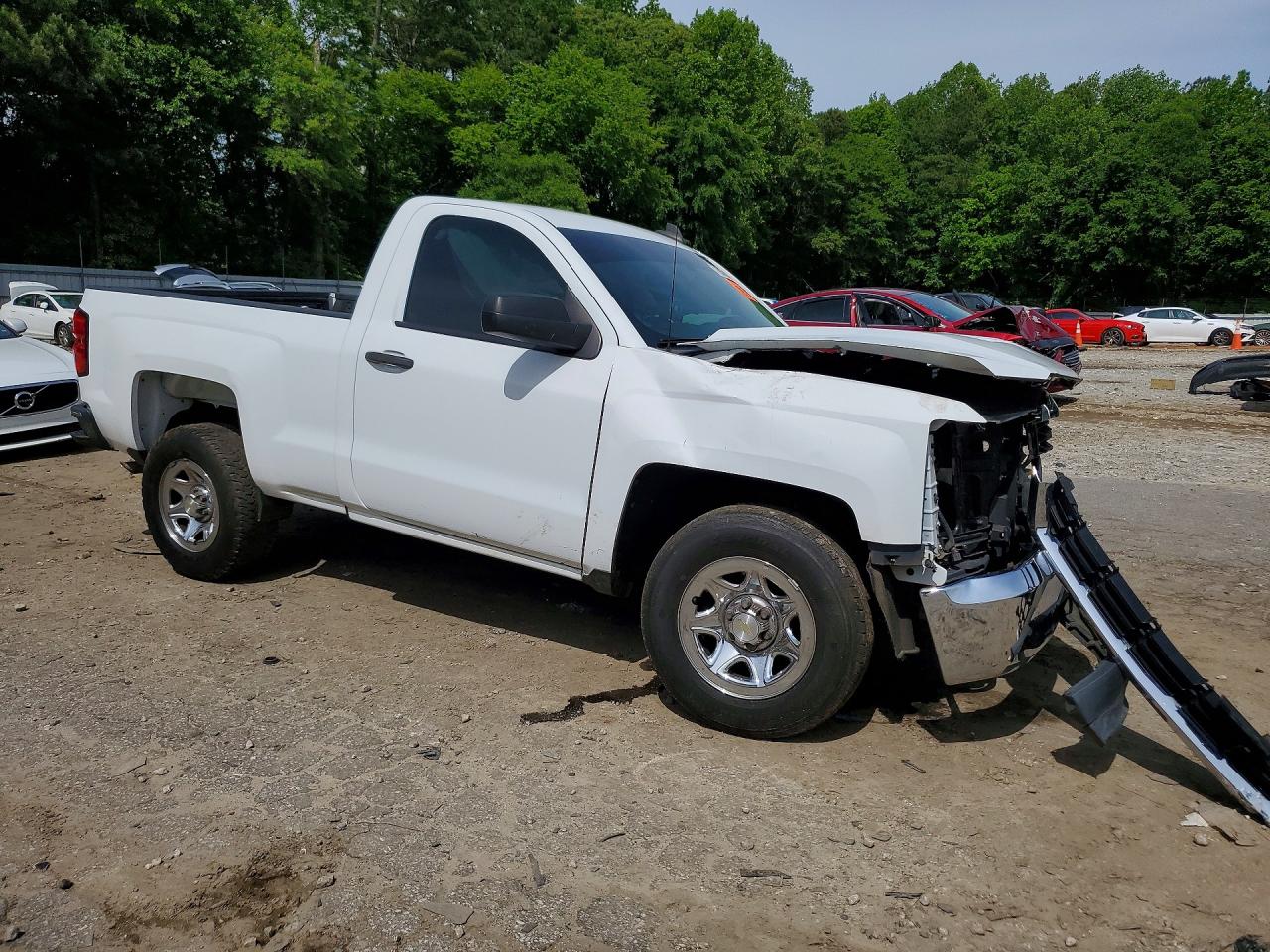 2018 Chevrolet Silverado C1500 White vin: 1GCNCNEH1JZ265869