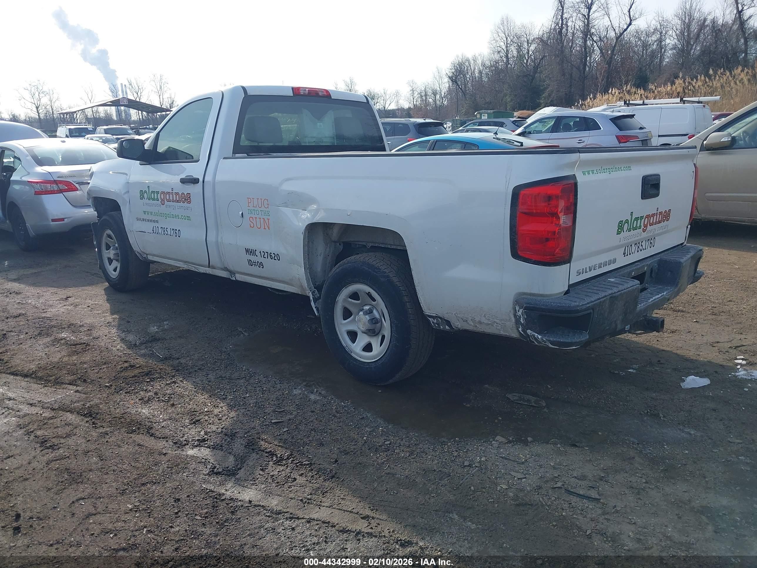 2016 Chevrolet Silverado 1500 Wt White vin: 1GCNCNEH4GZ277300