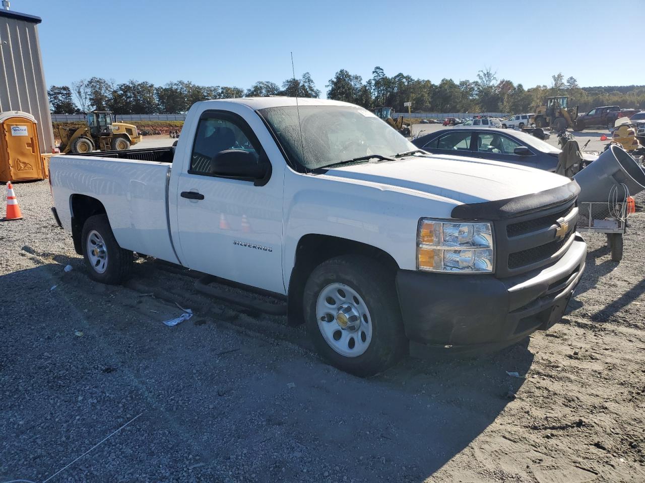 2012 Chevrolet Silverado C1500 White vin: 1GCNCPE04CZ226606