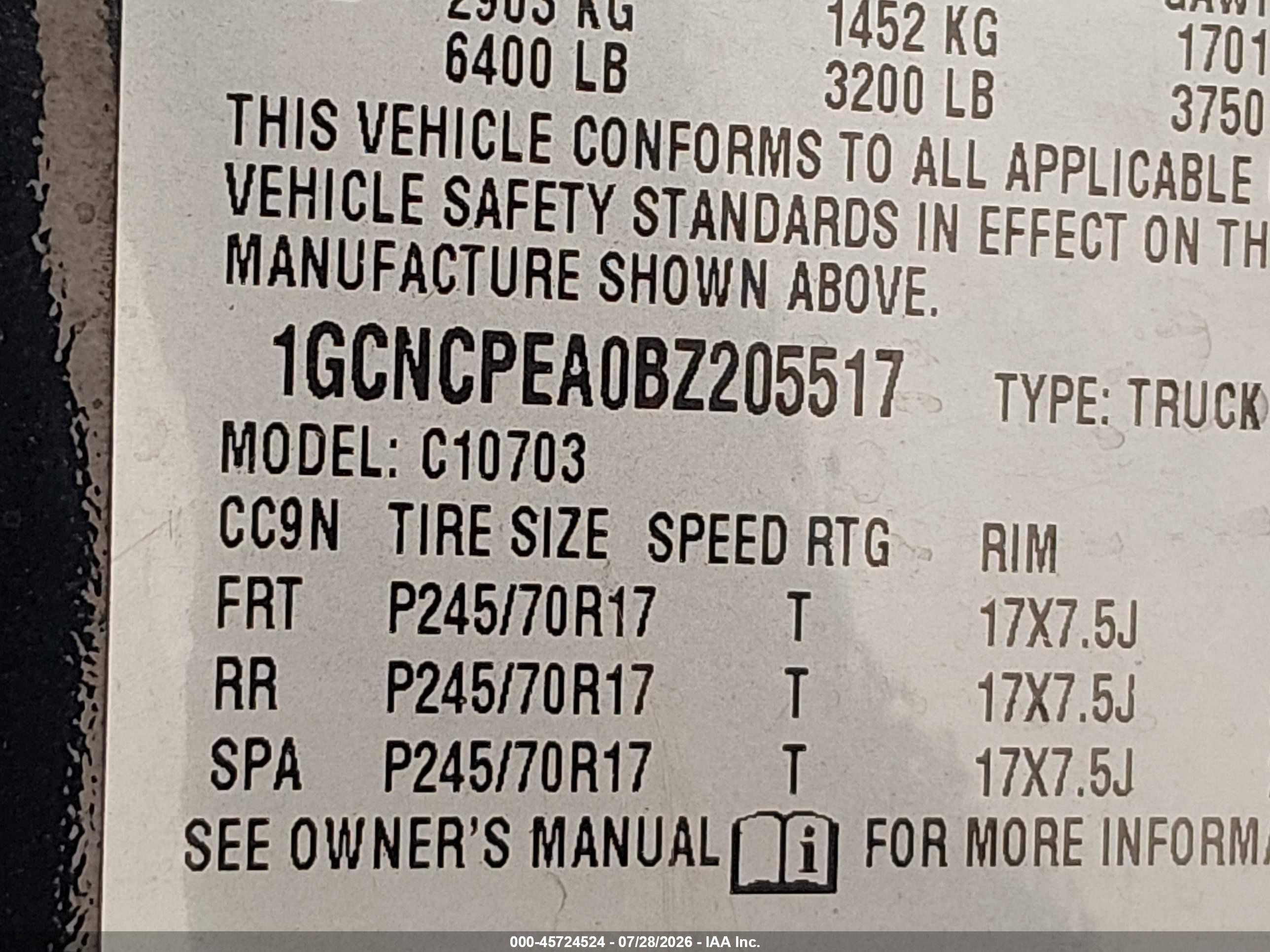 2011 Chevrolet Silverado 1500 Work Truck Black vin: 1GCNCPEA0BZ205517