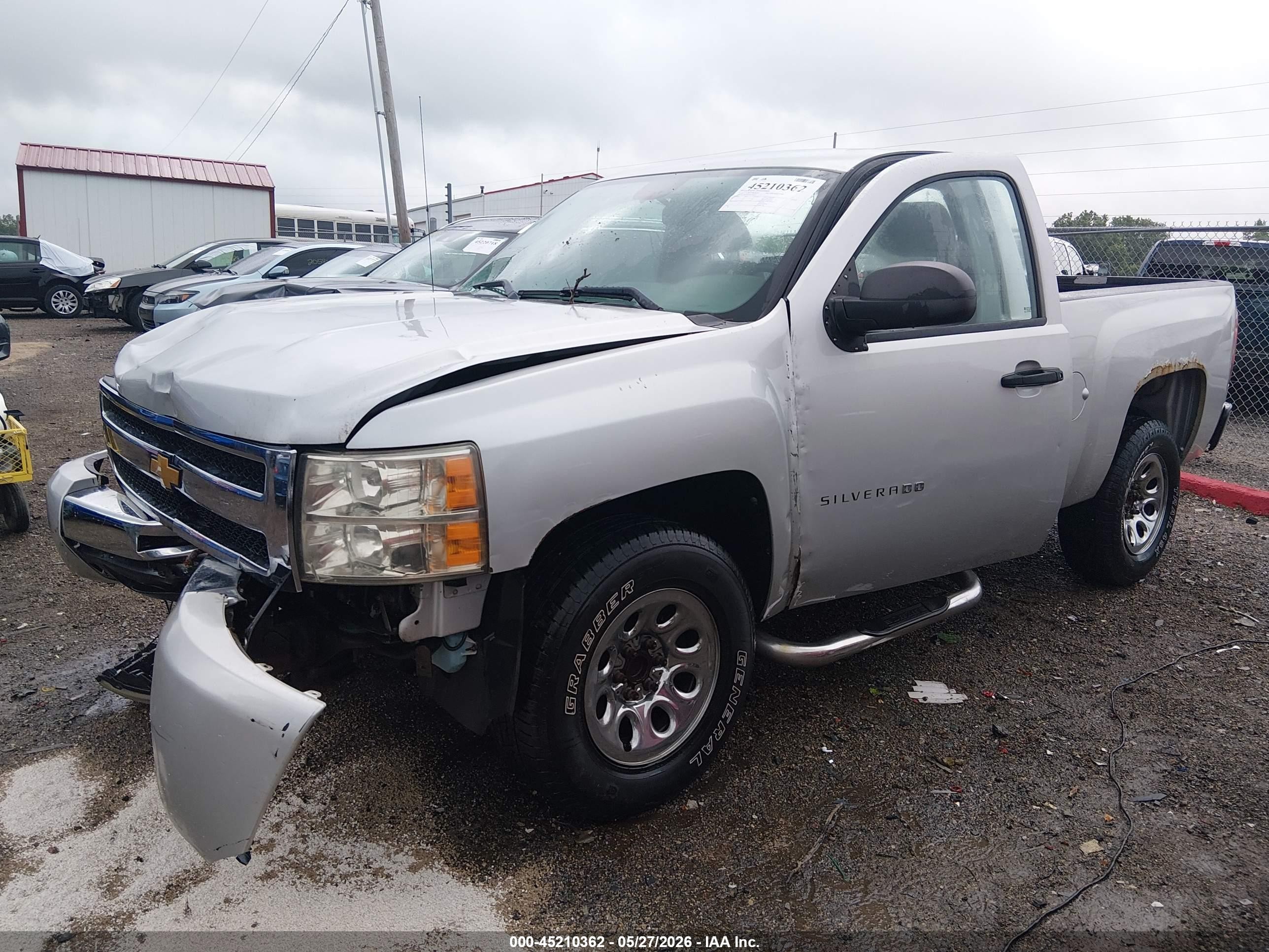 2011 Chevrolet Silverado 1500 Work Truck Silver vin: 1GCNCPEA2BZ260759