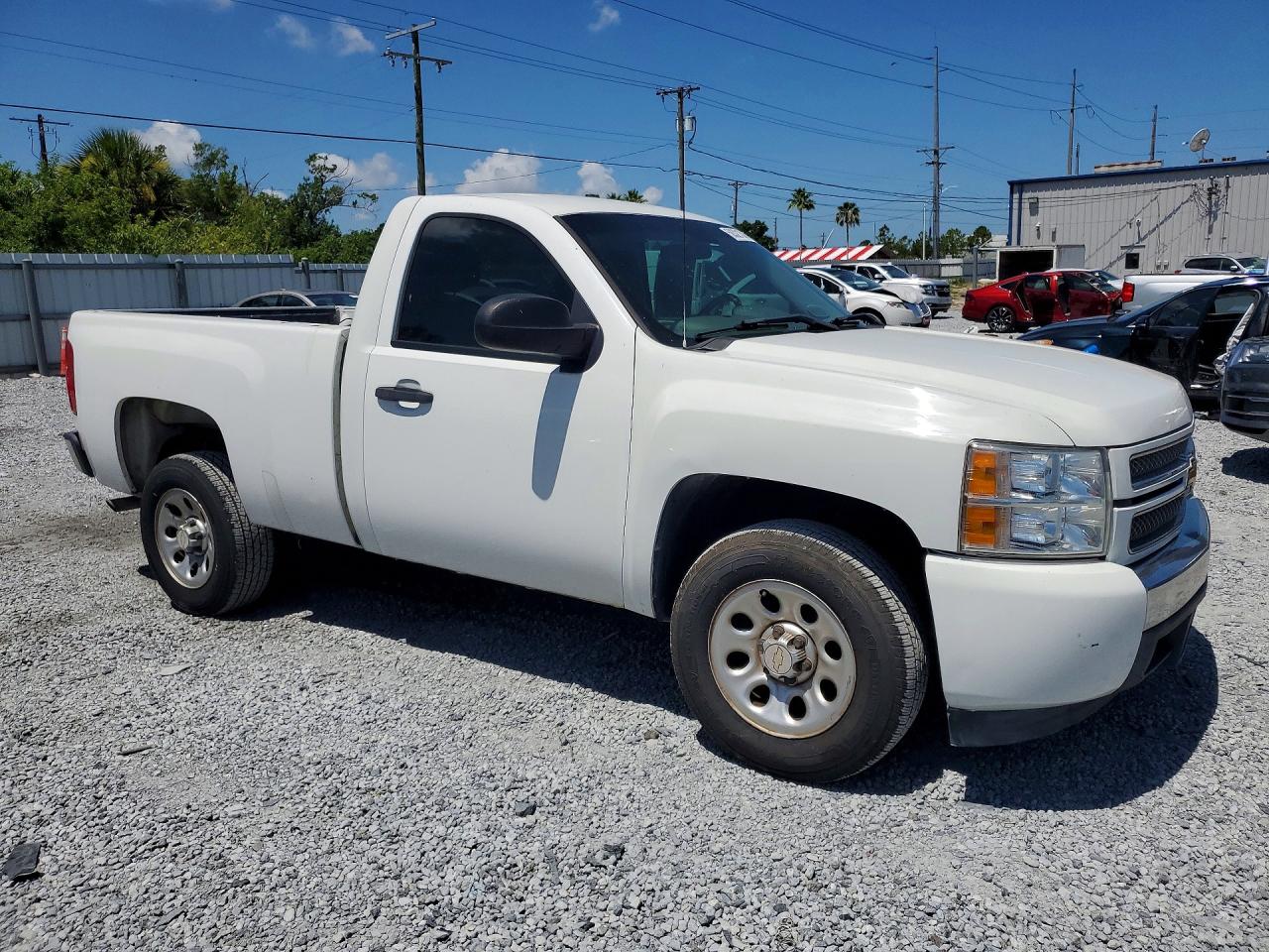 2012 Chevrolet Silverado C1500 White vin: 1GCNCPEA3CZ293433