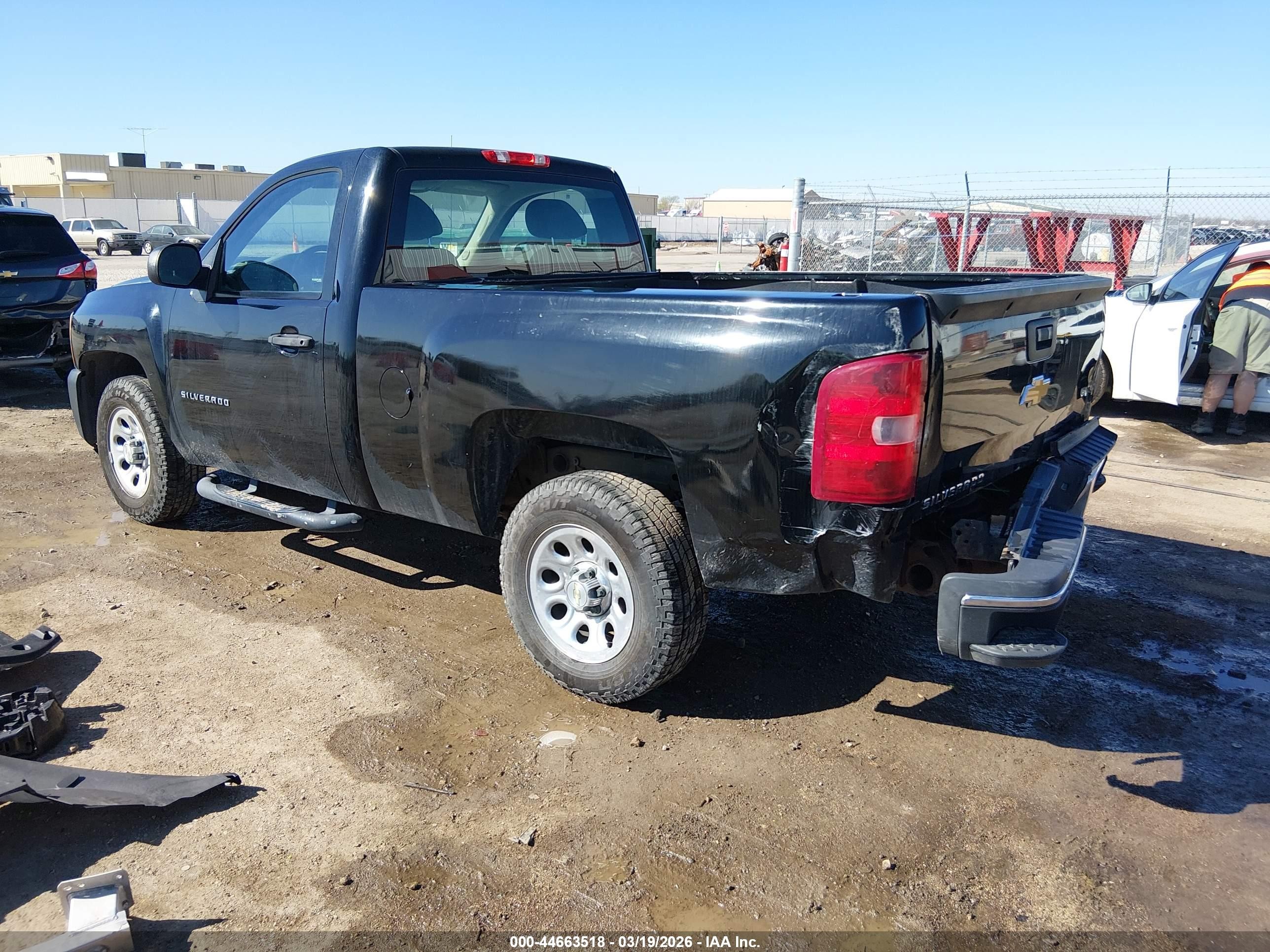 2013 Chevrolet Silverado 1500 Work Truck Black vin: 1GCNCPEA8DZ338576
