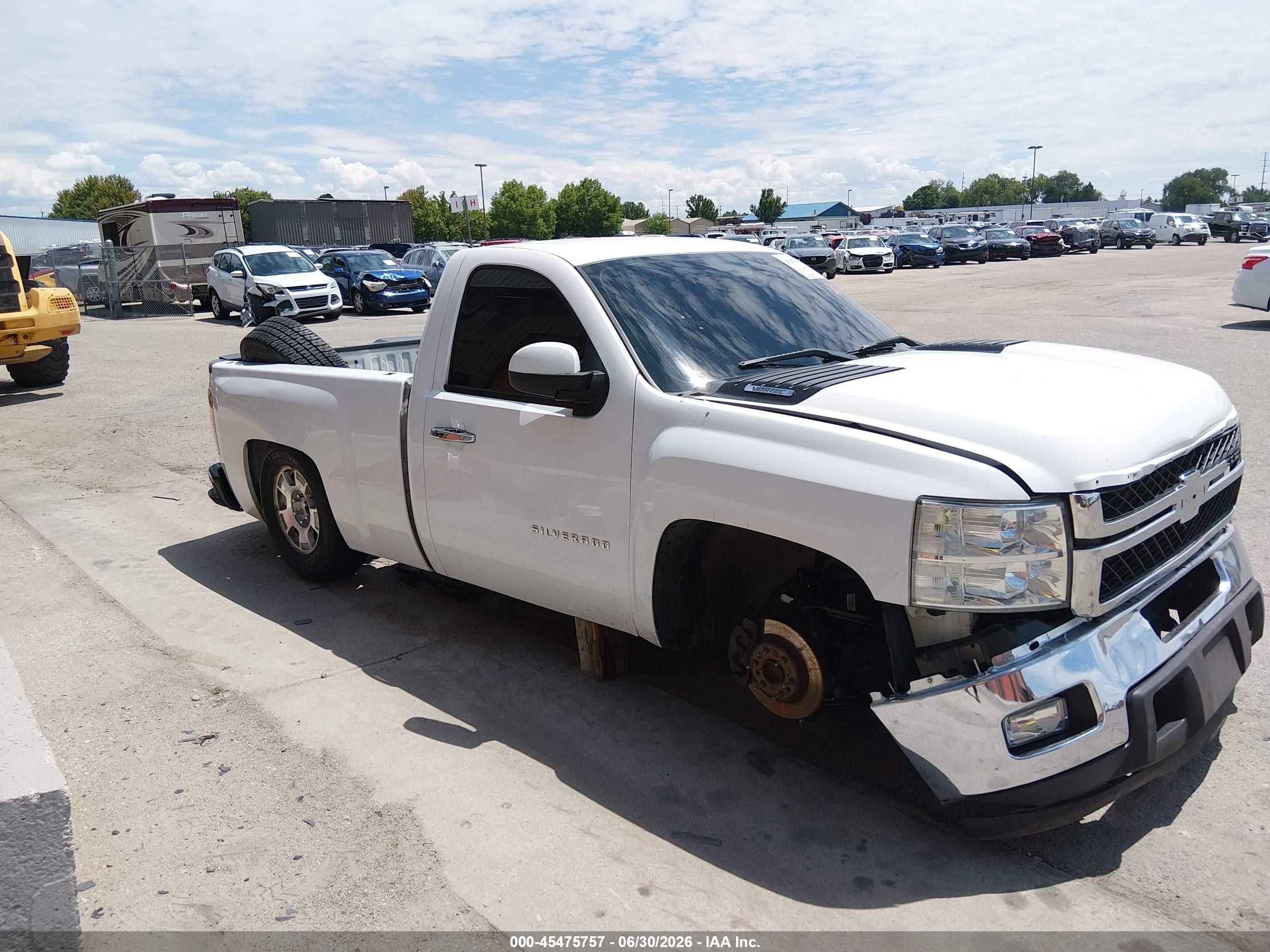 2012 Chevrolet Silverado 1500 Work Truck White vin: 1GCNCPEAXCZ255777