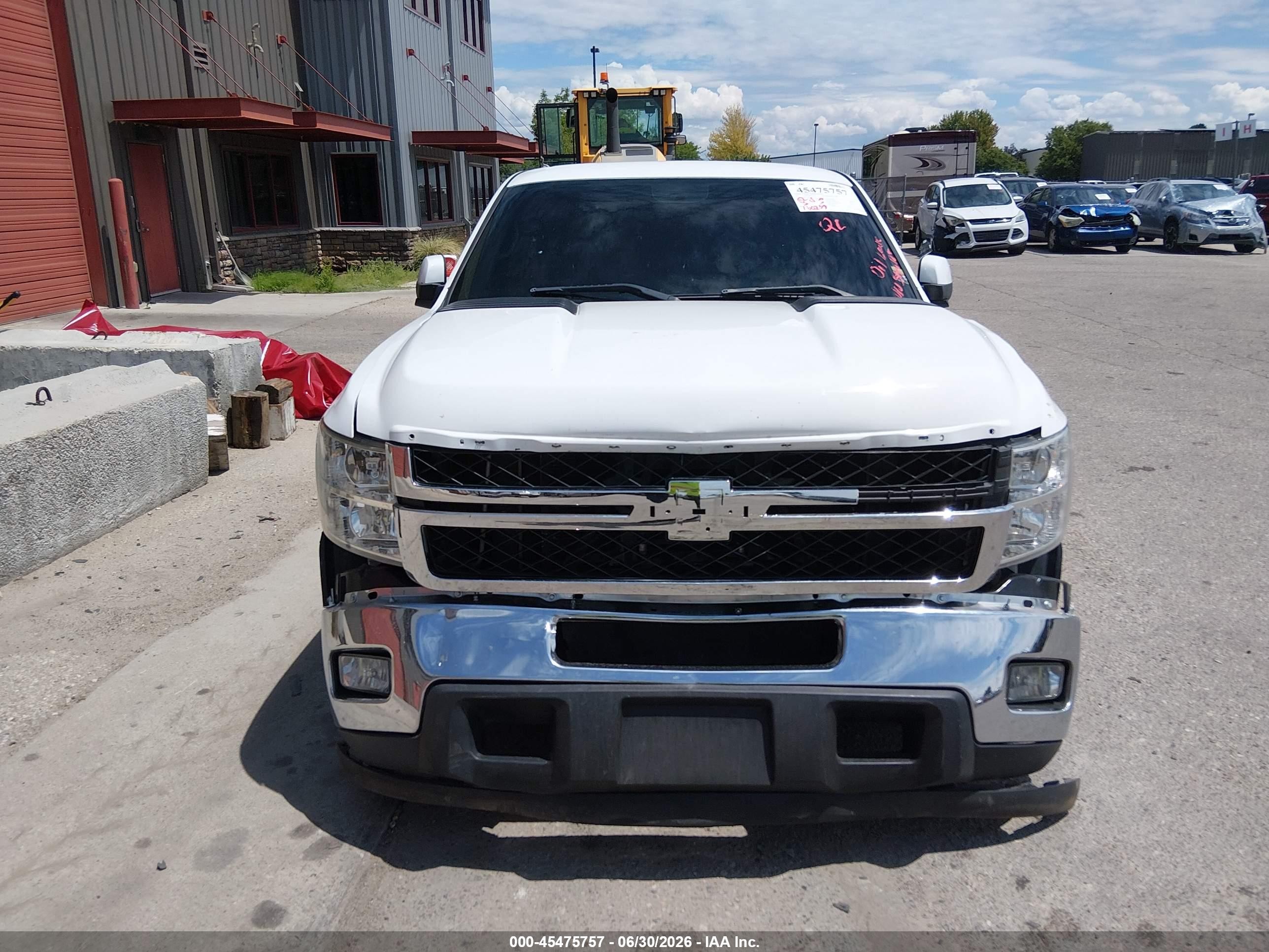 2012 Chevrolet Silverado 1500 Work Truck White vin: 1GCNCPEAXCZ255777