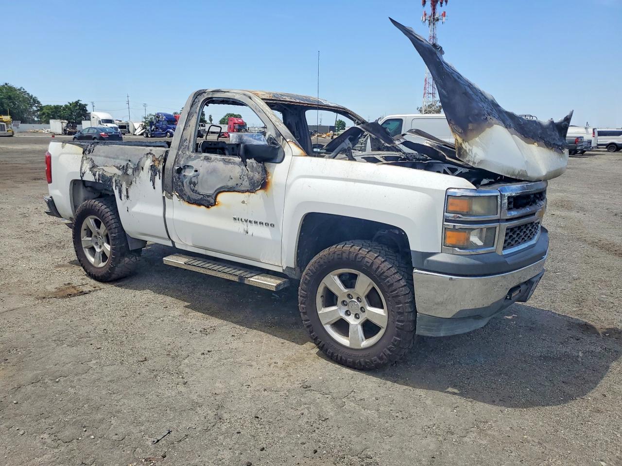 2014 Chevrolet Silverado C1500 White vin: 1GCNCPEC0EZ139427
