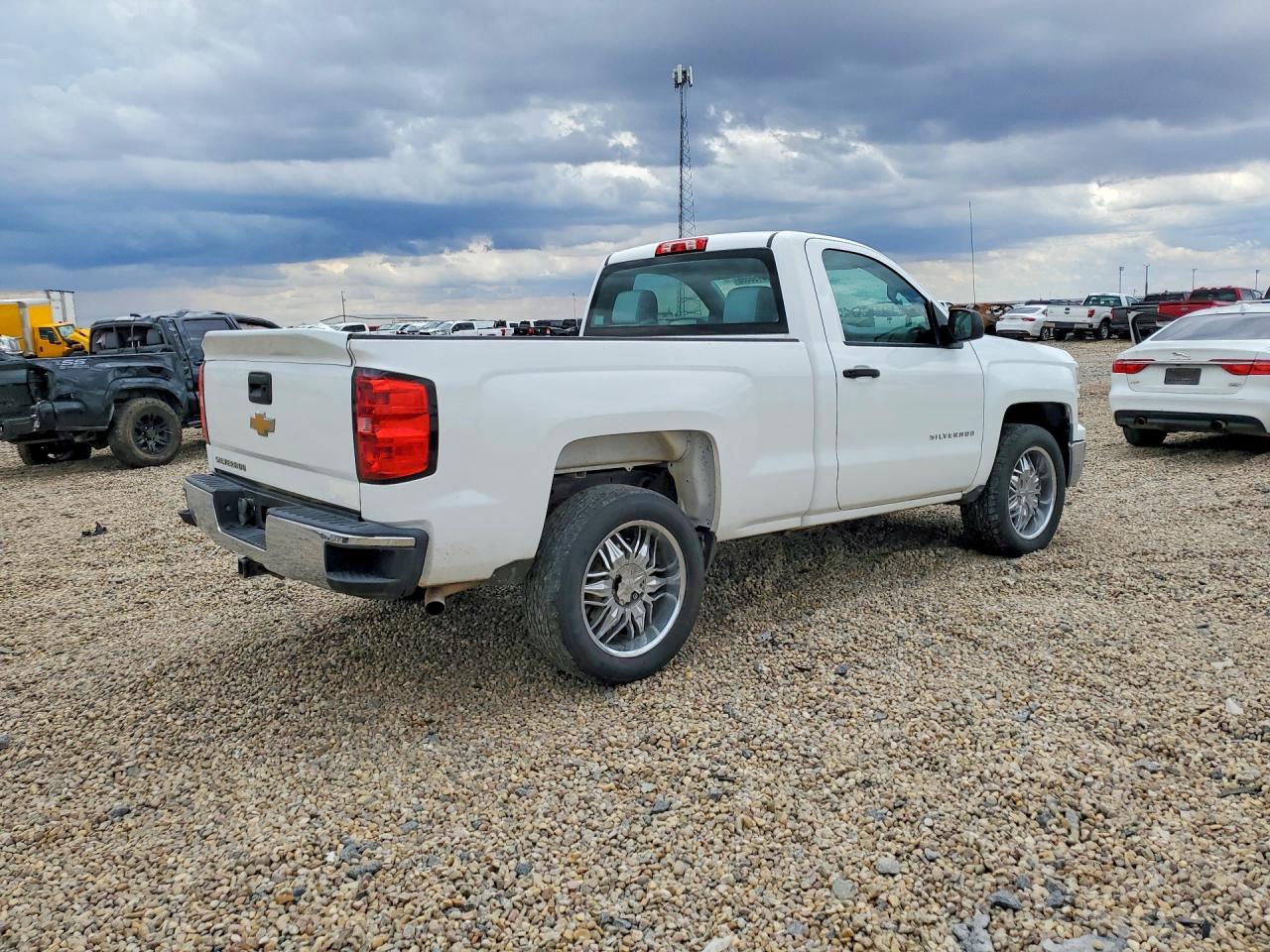 2014 Chevrolet Silverado C1500 White vin: 1GCNCPEC6EZ398309