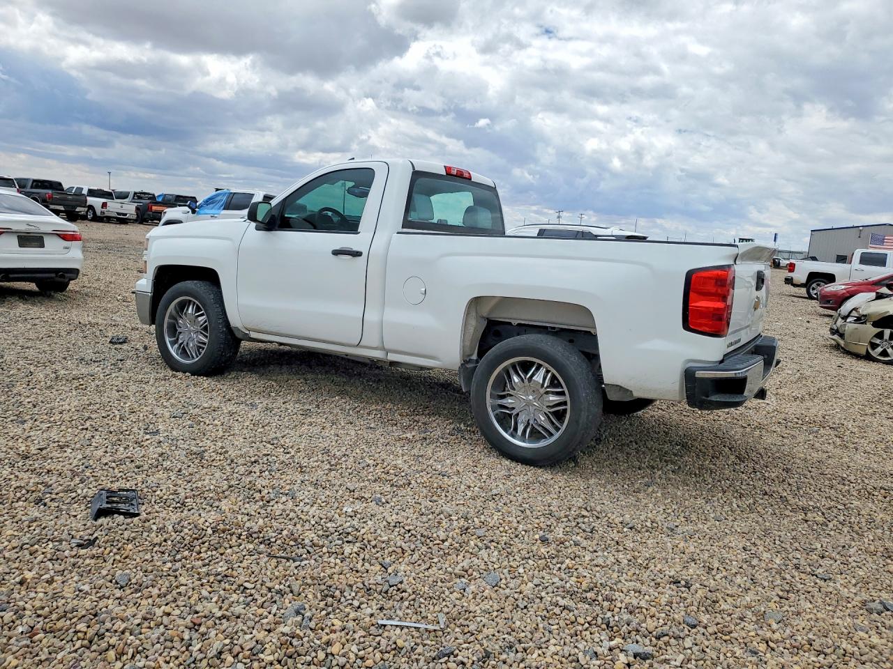 2014 Chevrolet Silverado C1500 White vin: 1GCNCPEC6EZ398309