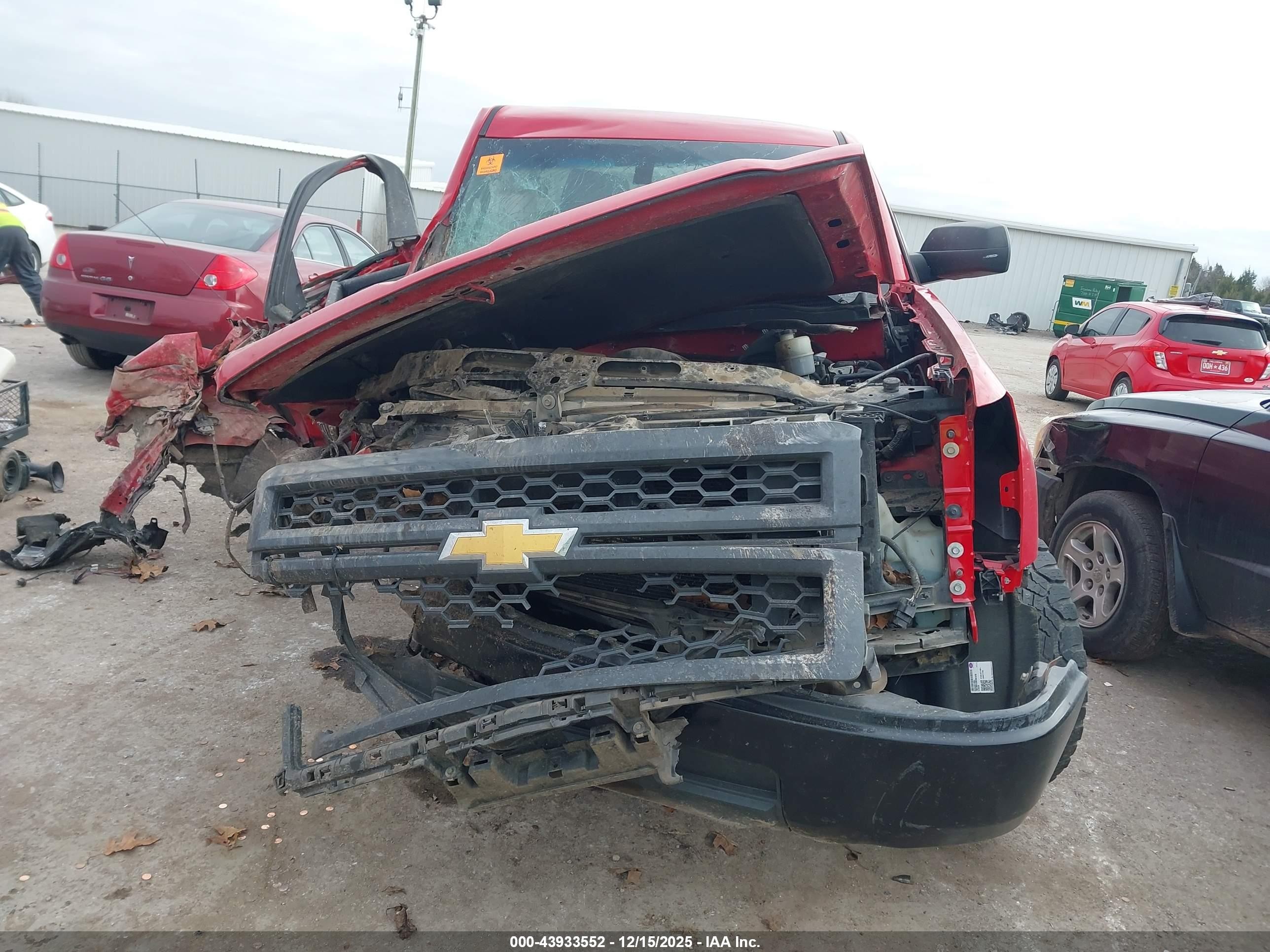 2015 Chevrolet Silverado 1500 Wt Red vin: 1GCNCPECXFZ177653