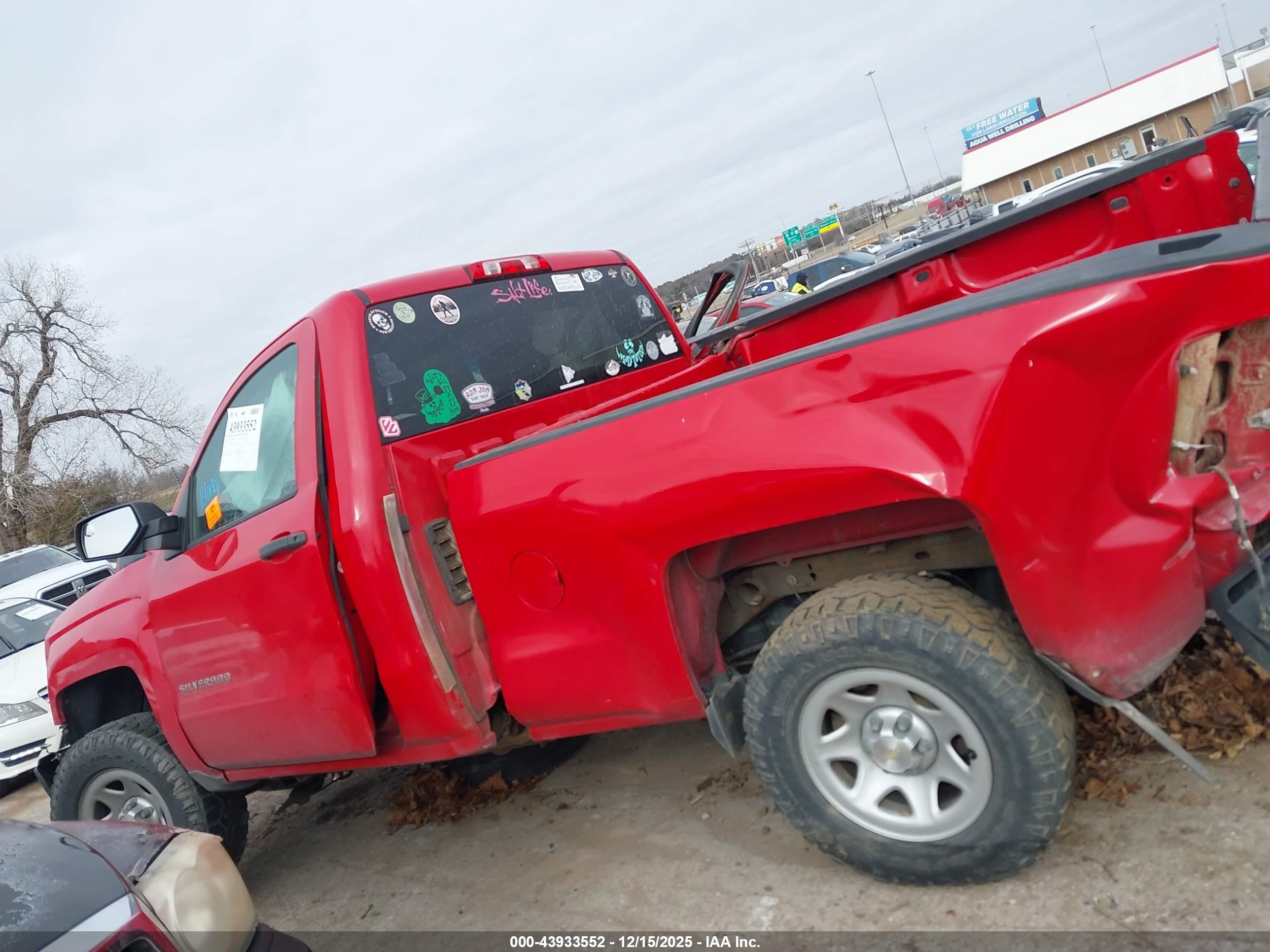 2015 Chevrolet Silverado 1500 Wt Red vin: 1GCNCPECXFZ177653