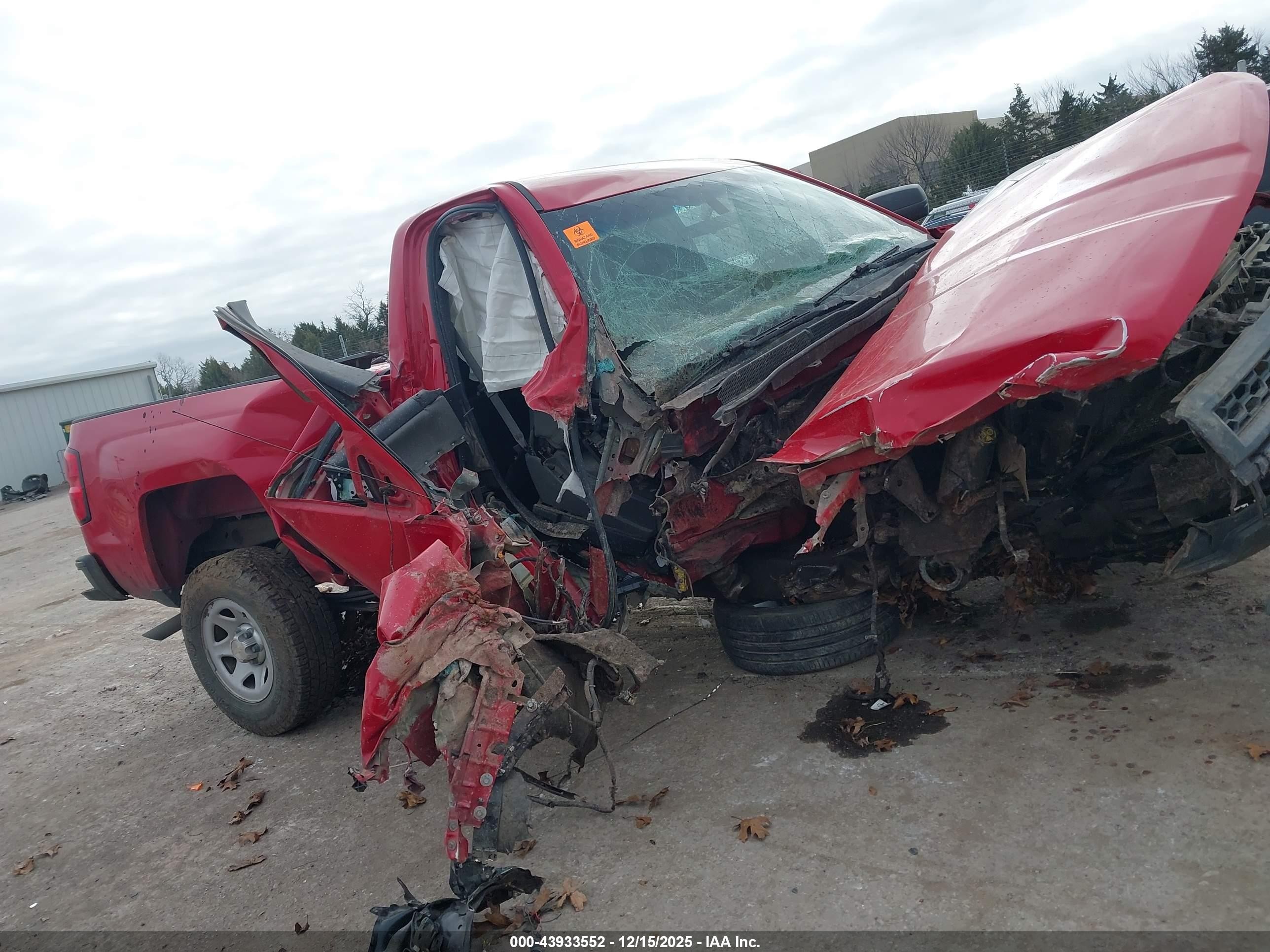 2015 Chevrolet Silverado 1500 Wt Red vin: 1GCNCPECXFZ177653