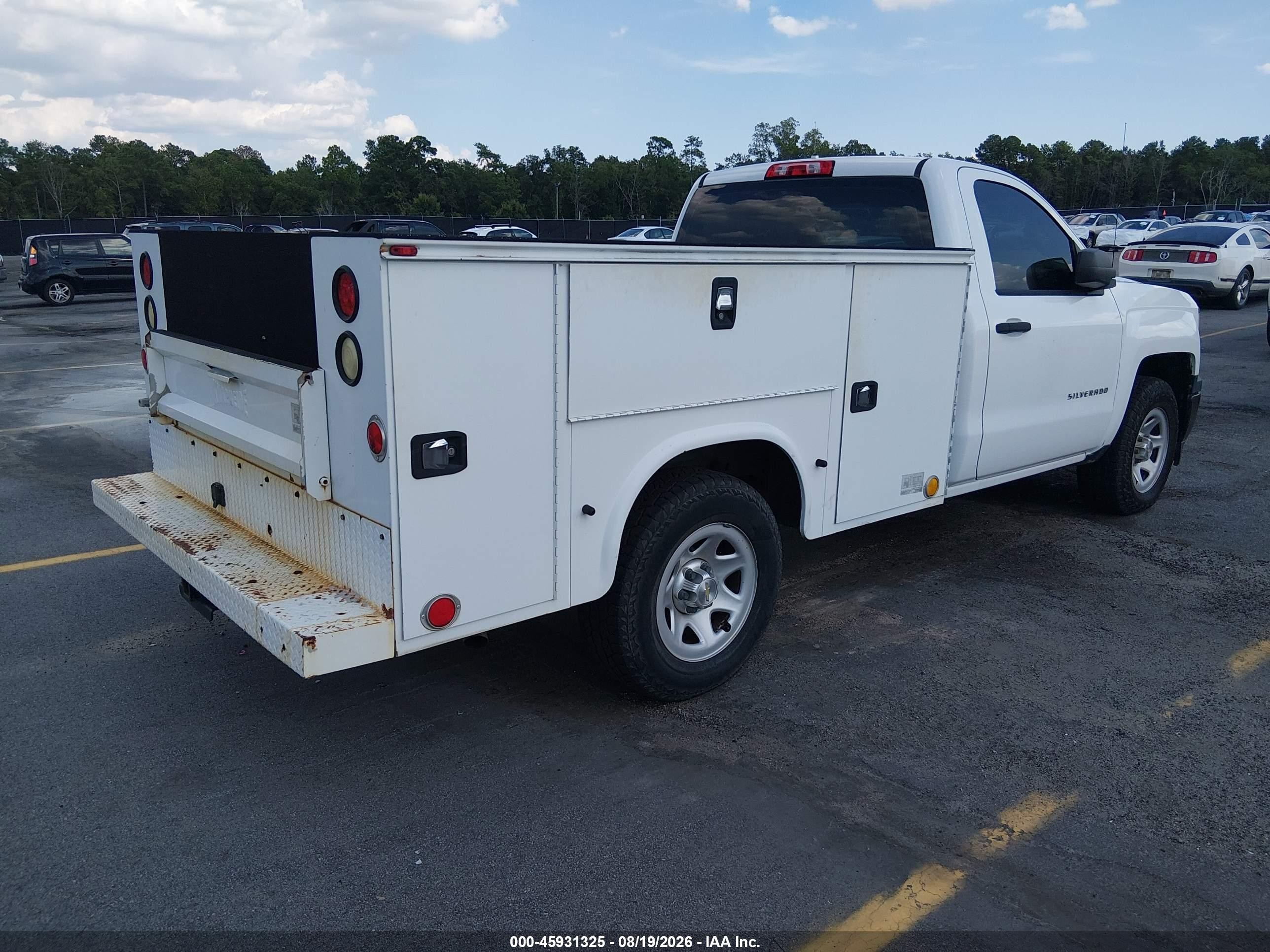 2015 Chevrolet Silverado 1500 Work Truck White vin: 1GCNCPECXFZ421723