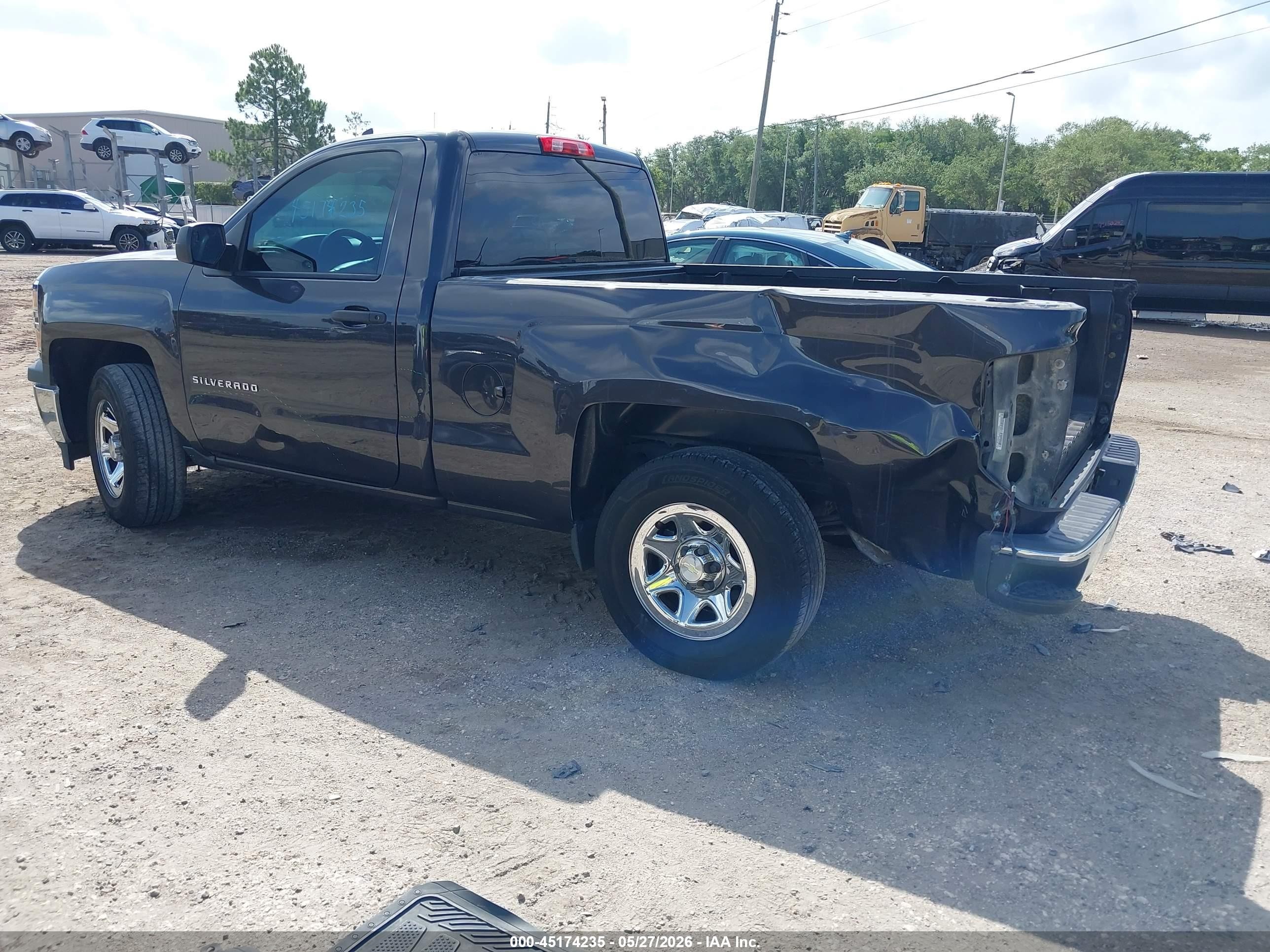 2014 Chevrolet Silverado 1500 Work Truck 2wt Черный vin: 1GCNCPEH0EZ269333