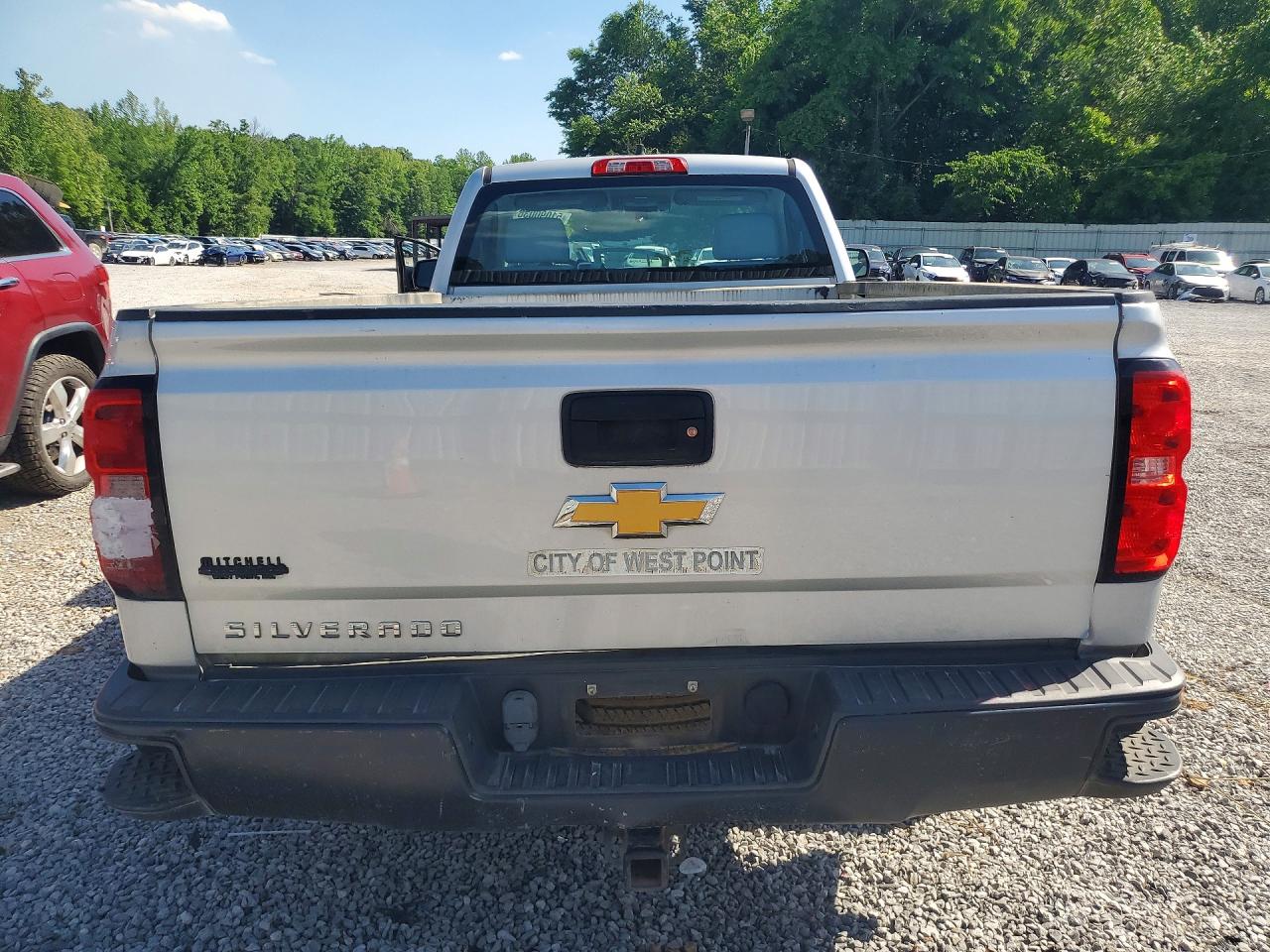 2014 Chevrolet Silverado C1500 Silver vin: 1GCNCPEH0EZ310446