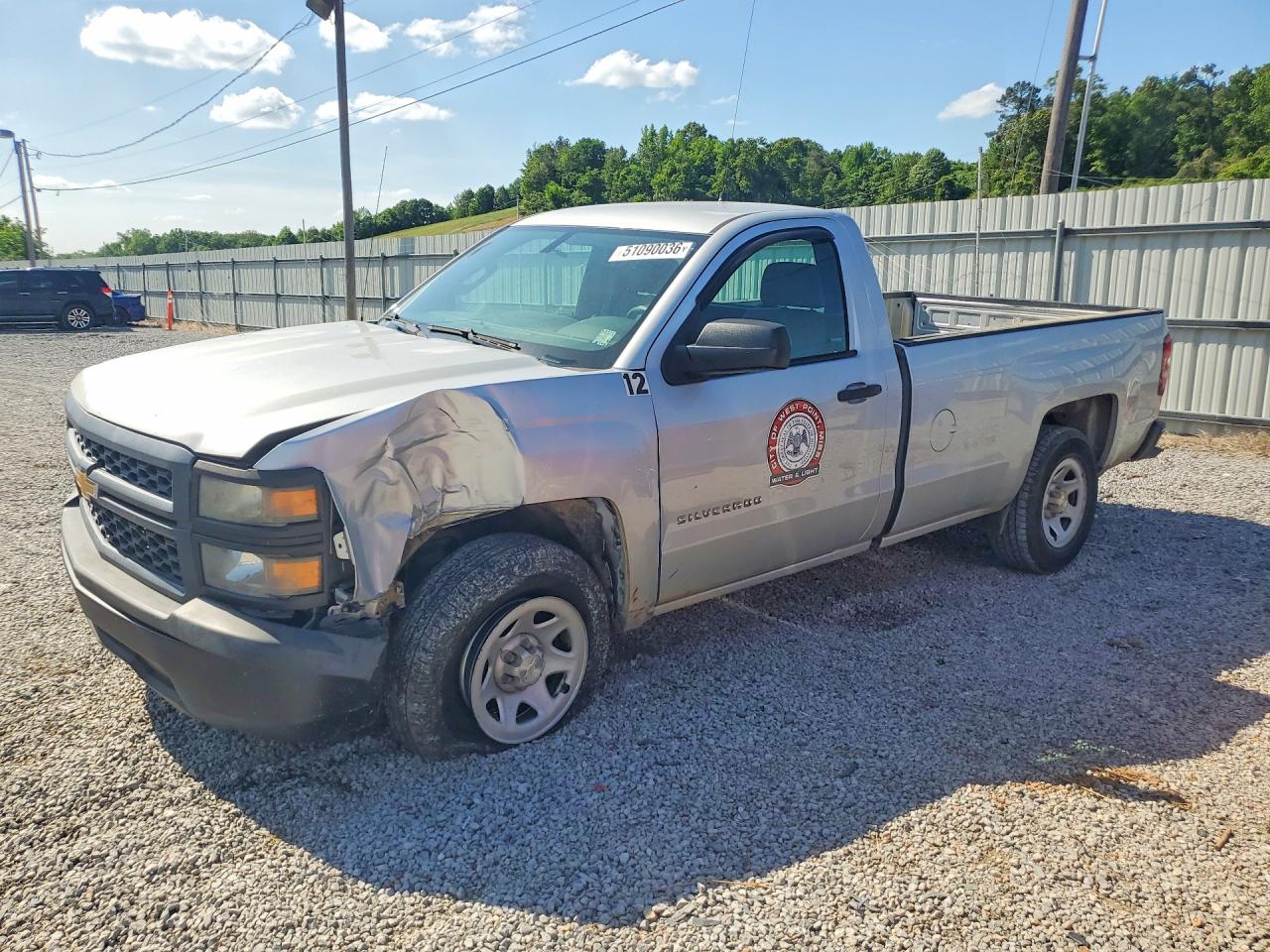 2014 Chevrolet Silverado C1500 Silver vin: 1GCNCPEH0EZ310446