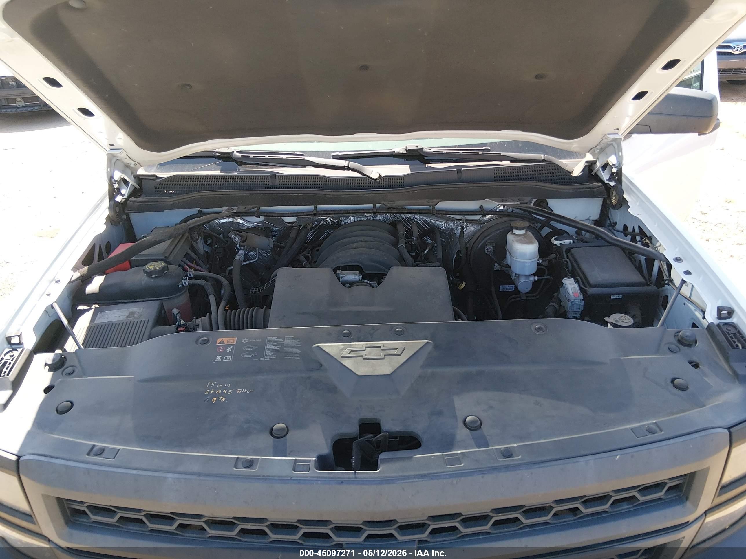2015 Chevrolet Silverado 1500 Wt White vin: 1GCNCPEH0FZ364363