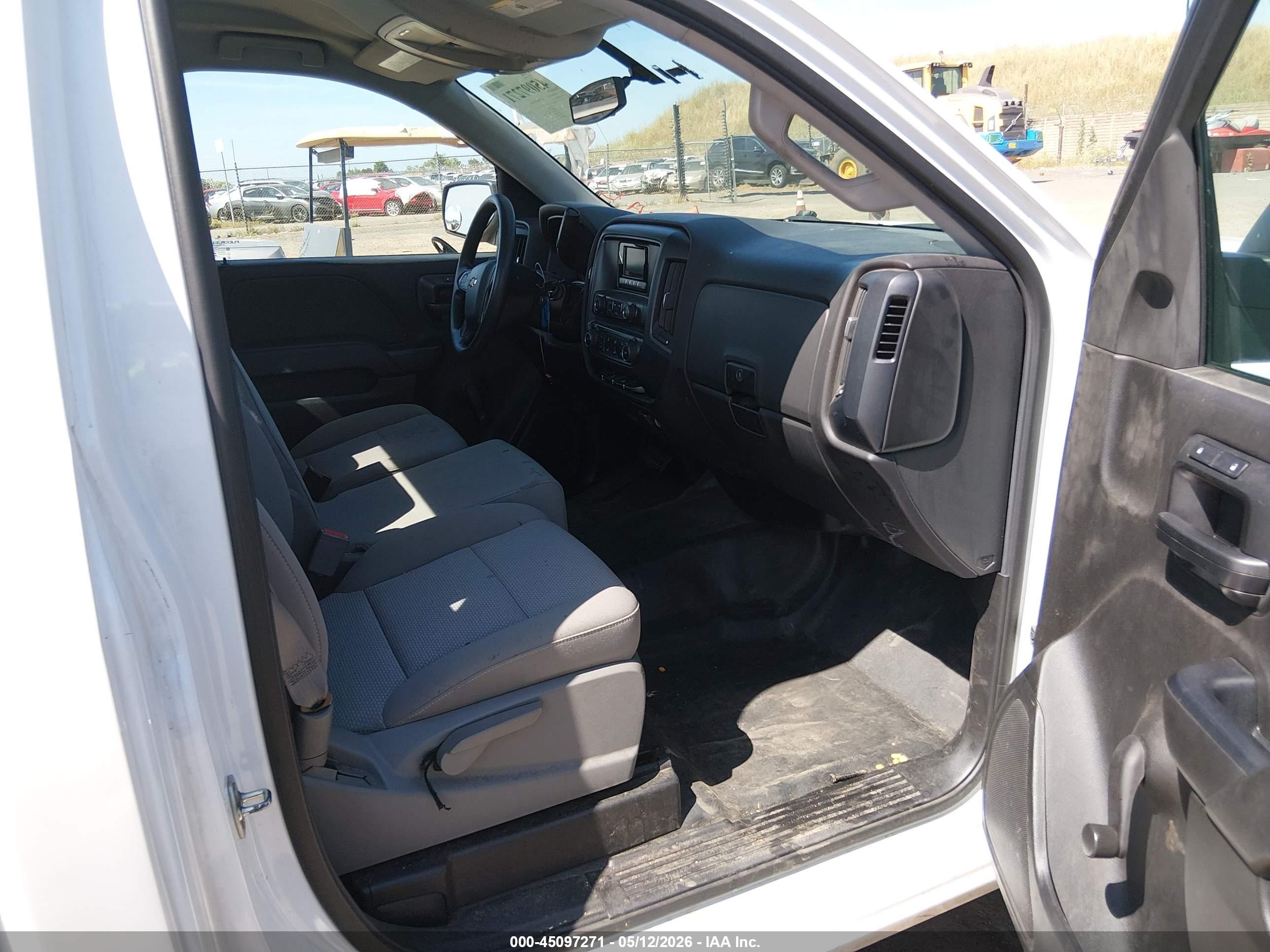 2015 Chevrolet Silverado 1500 Wt White vin: 1GCNCPEH0FZ364363