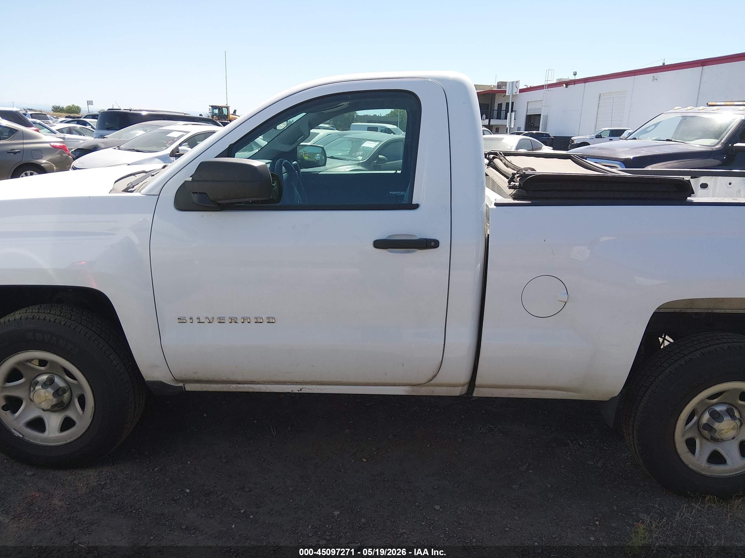 2015 Chevrolet Silverado 1500 Wt White vin: 1GCNCPEH0FZ364363