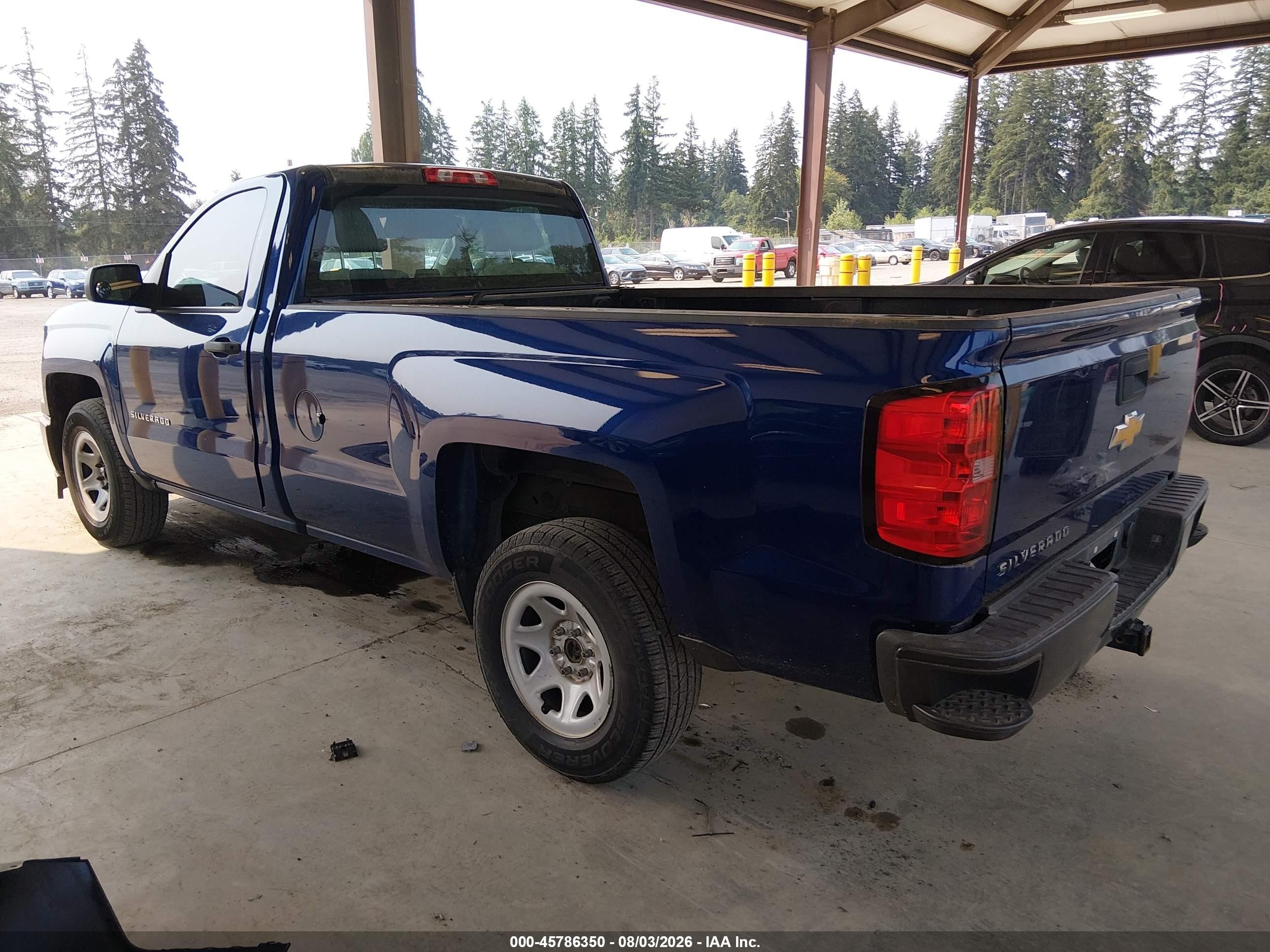 2014 Chevrolet Silverado 1500 Work Truck Blue vin: 1GCNCPEH1EZ229732