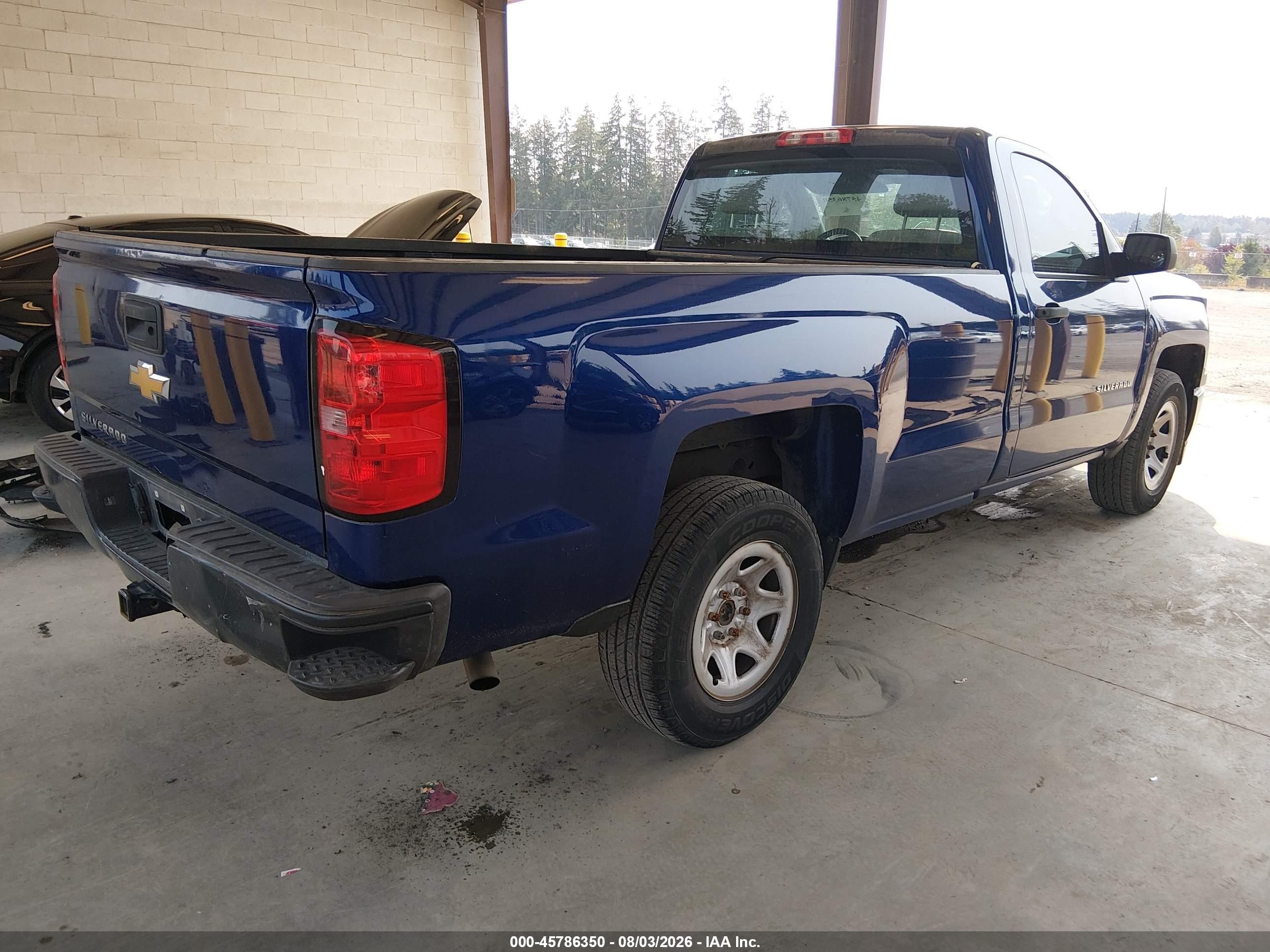 2014 Chevrolet Silverado 1500 Work Truck Blue vin: 1GCNCPEH1EZ229732