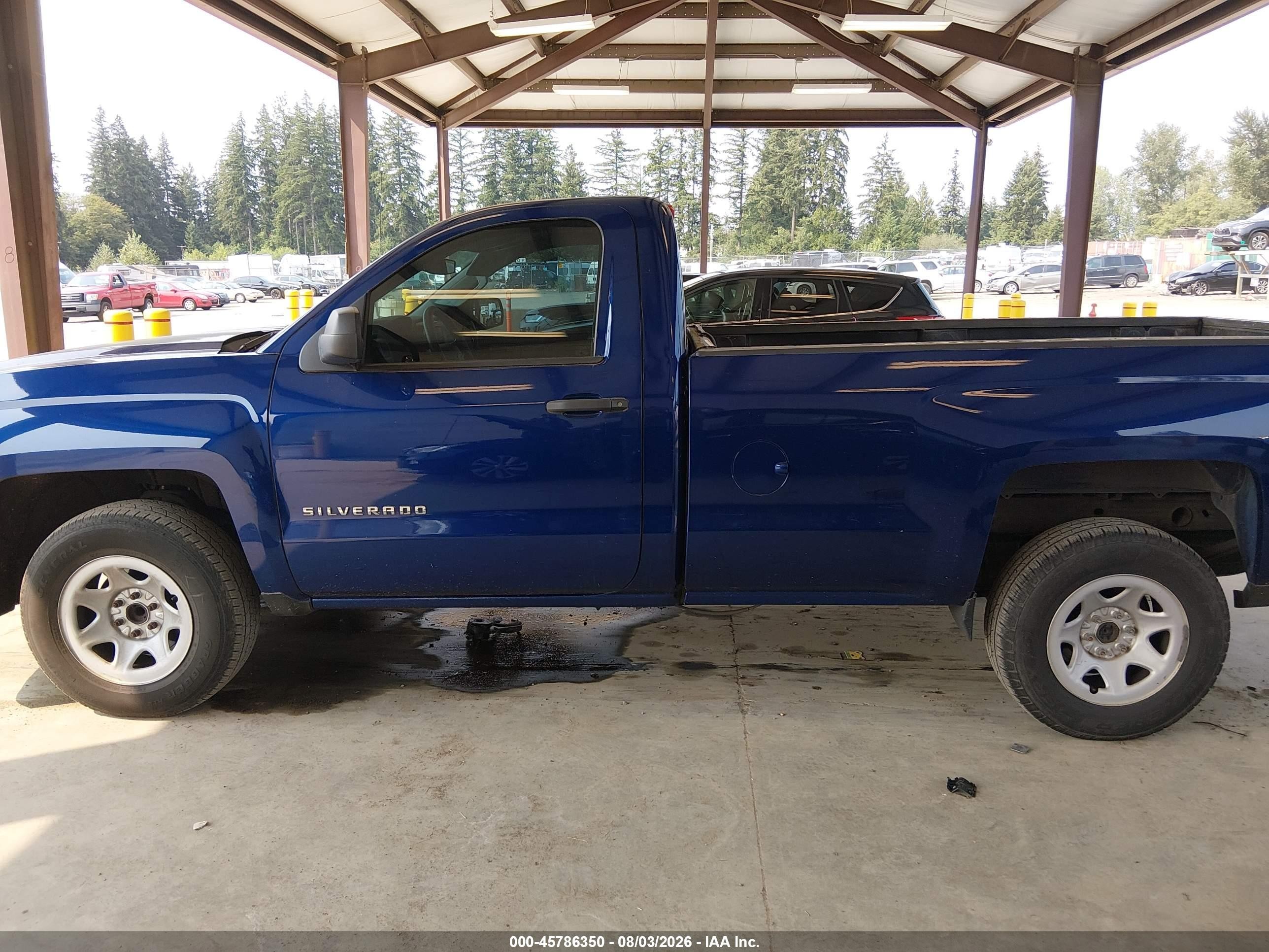2014 Chevrolet Silverado 1500 Work Truck Blue vin: 1GCNCPEH1EZ229732