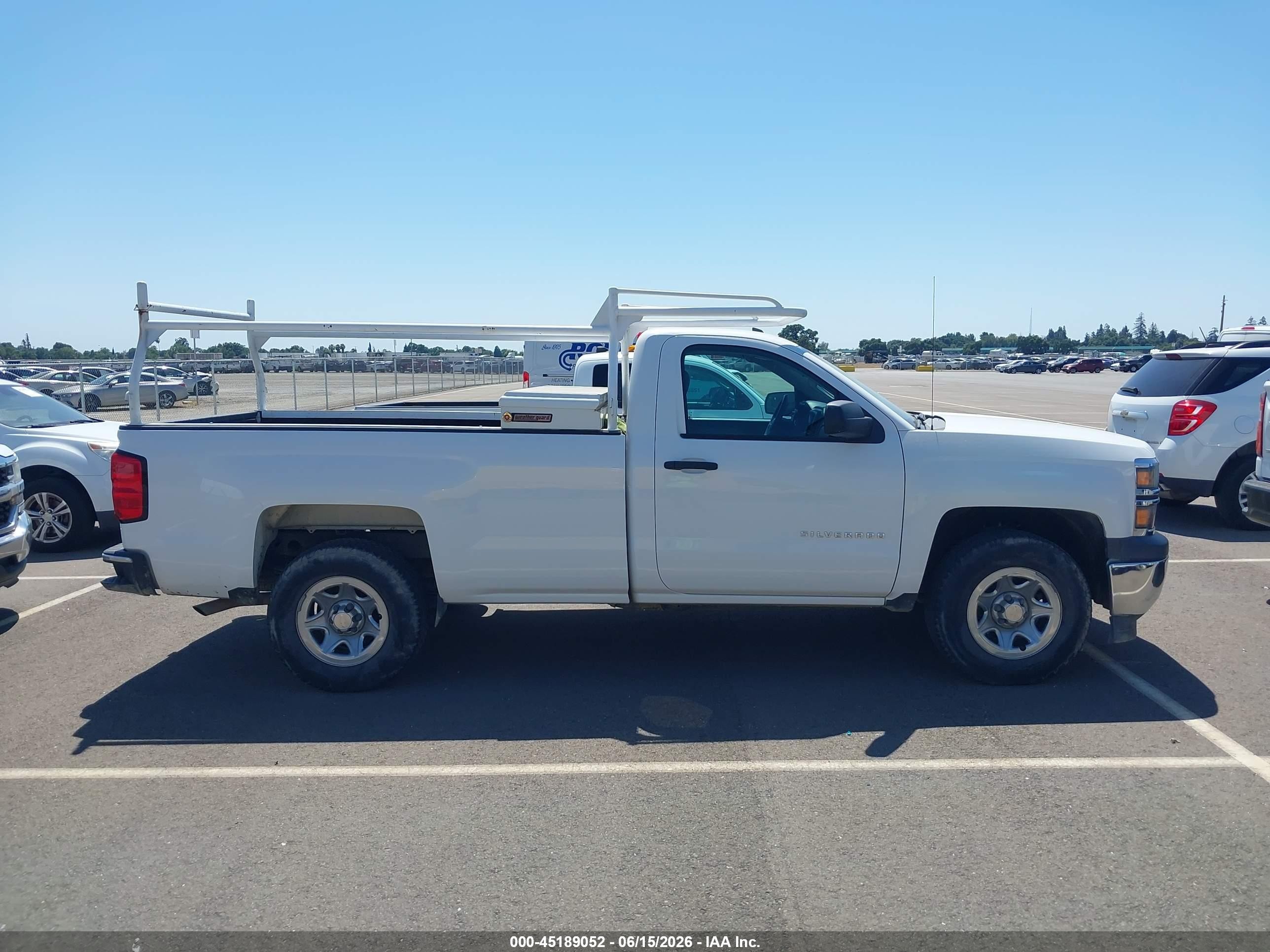 2015 Chevrolet Silverado 1500 Ls White vin: 1GCNCPEH1FZ319674