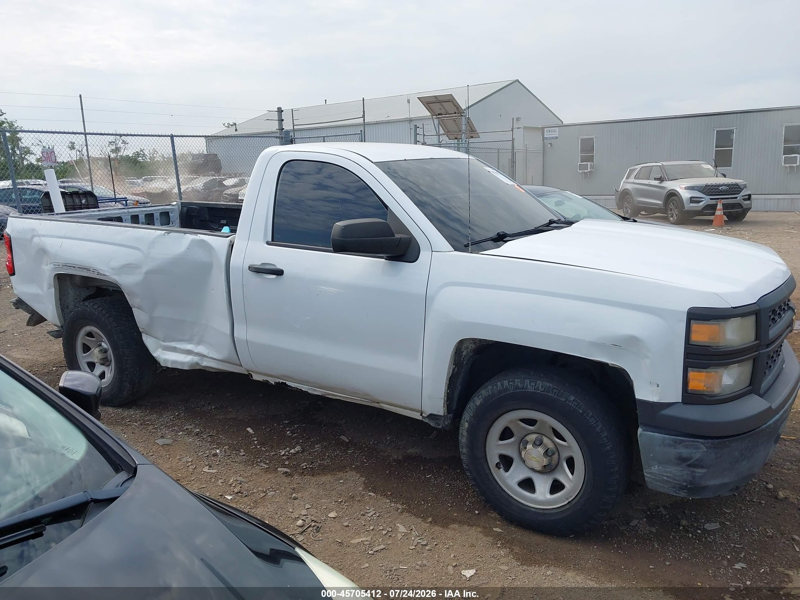 2014 Chevrolet Silverado 1500 Work Truck White vin: 1GCNCPEH2EZ275764
