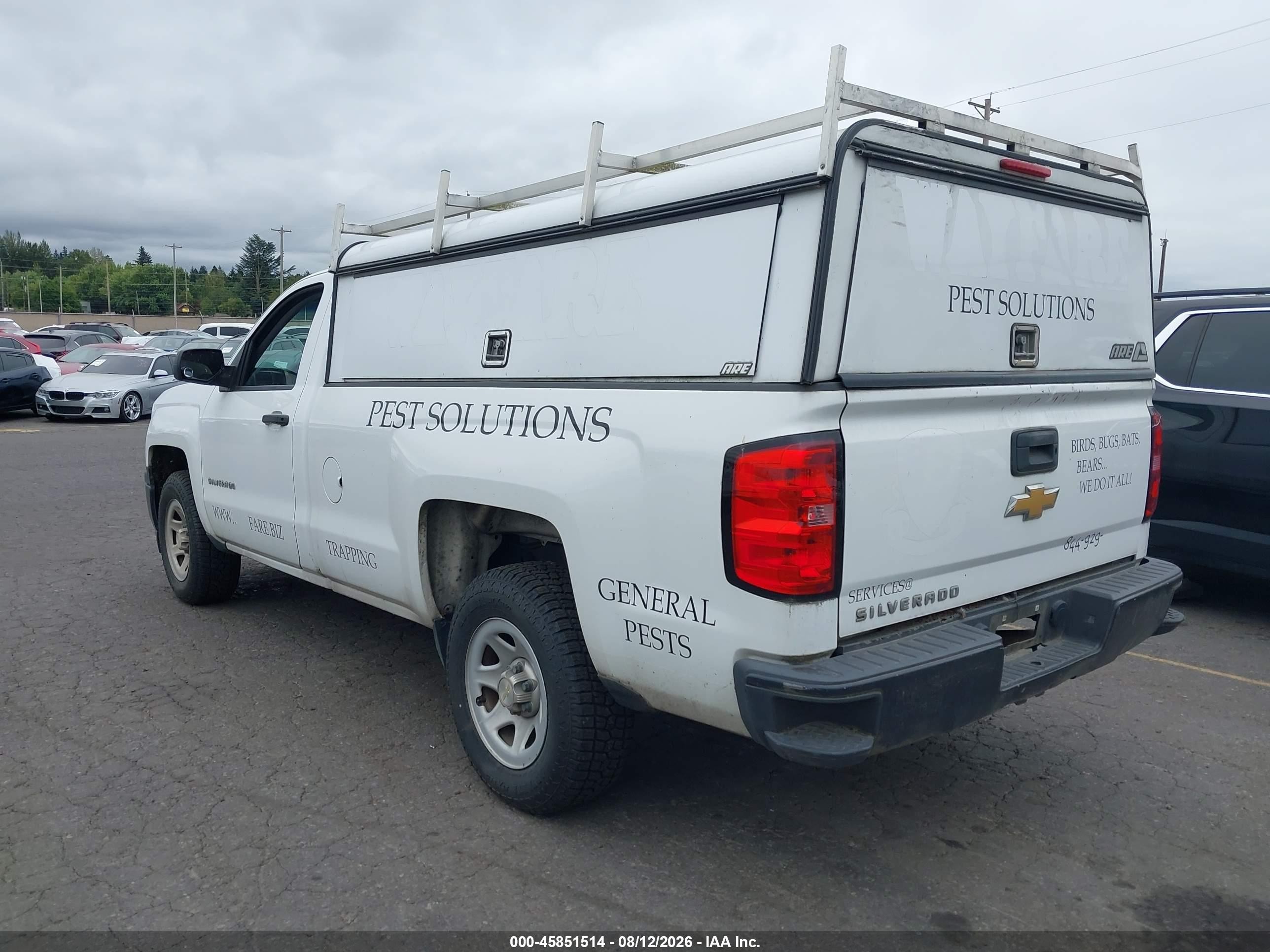 2014 Chevrolet Silverado 1500 Work Truck White vin: 1GCNCPEH2EZ376710