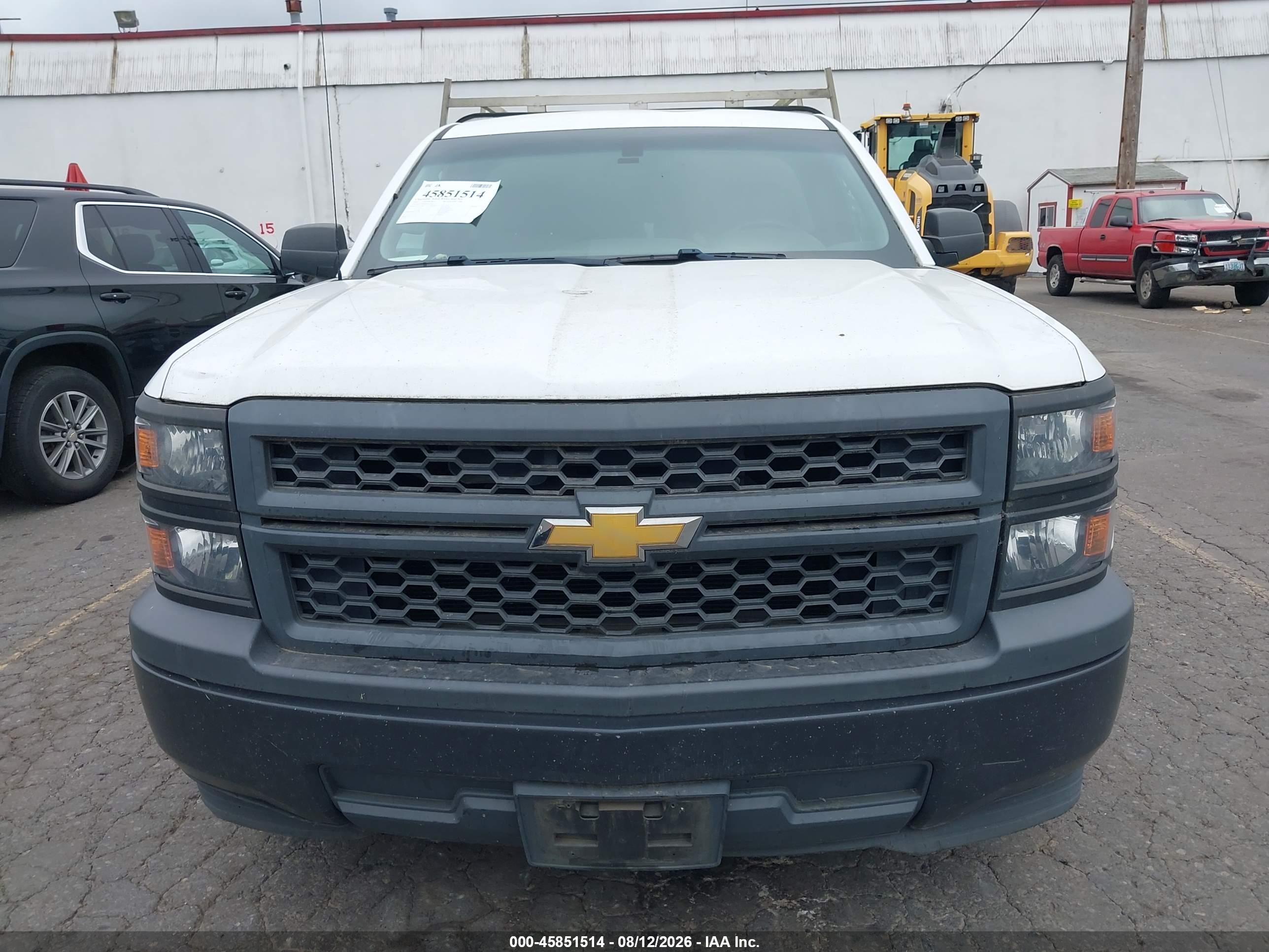 2014 Chevrolet Silverado 1500 Work Truck White vin: 1GCNCPEH2EZ376710