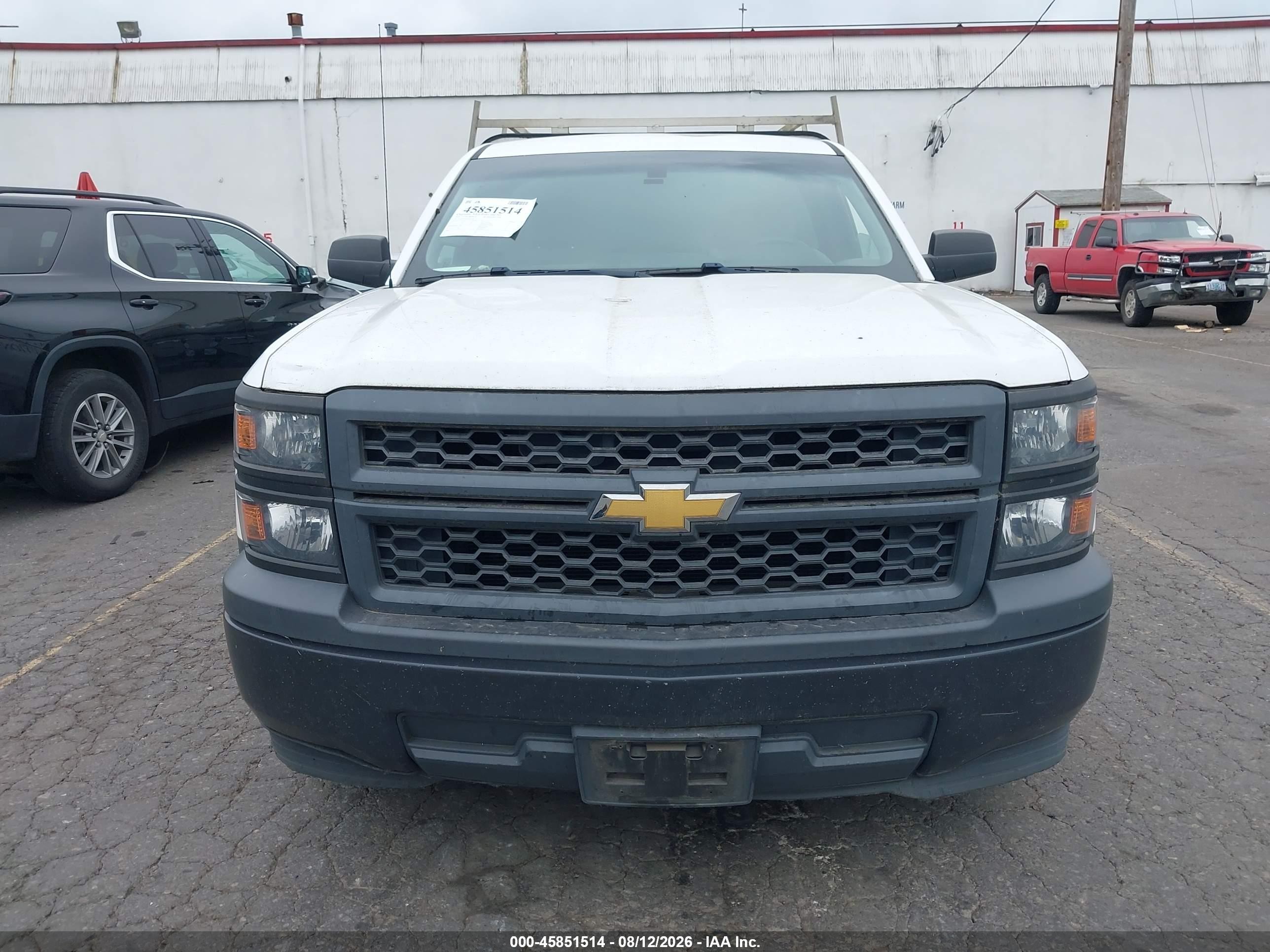 2014 Chevrolet Silverado 1500 Work Truck White vin: 1GCNCPEH2EZ376710