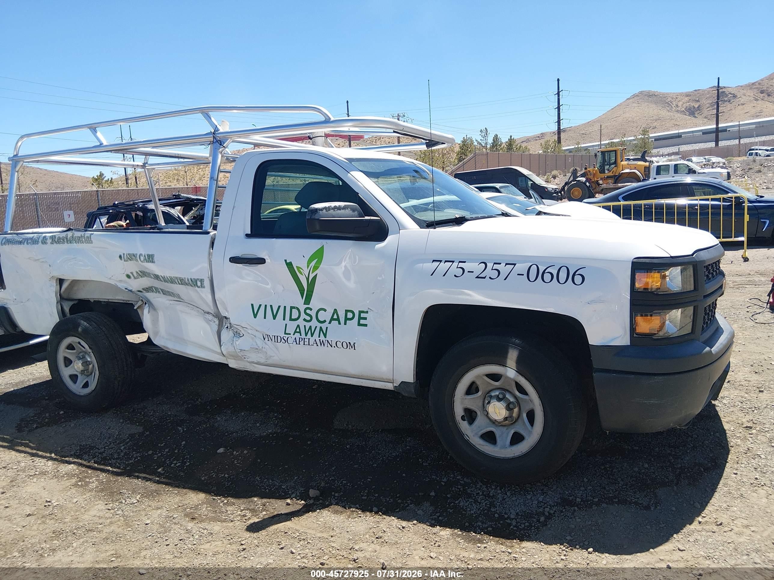 2015 Chevrolet Silverado 1500 Work Truck White vin: 1GCNCPEH2FZ302270